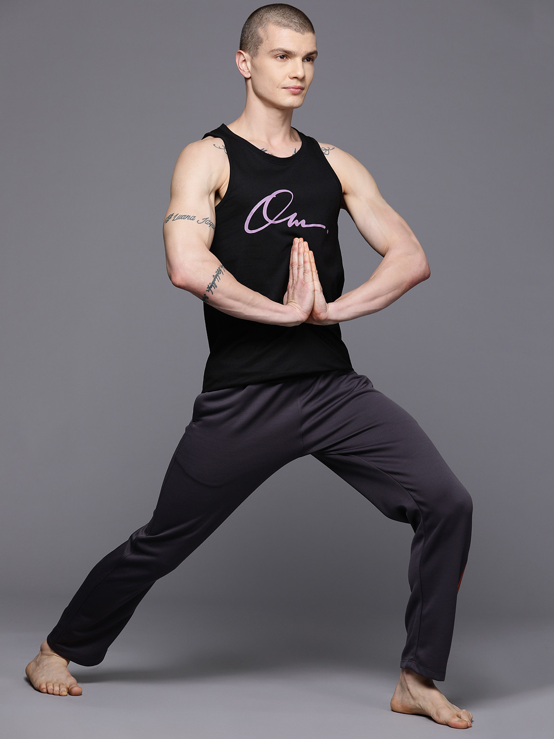 HRX by Hrithik Roshan Typography Print Yoga  T-shirt