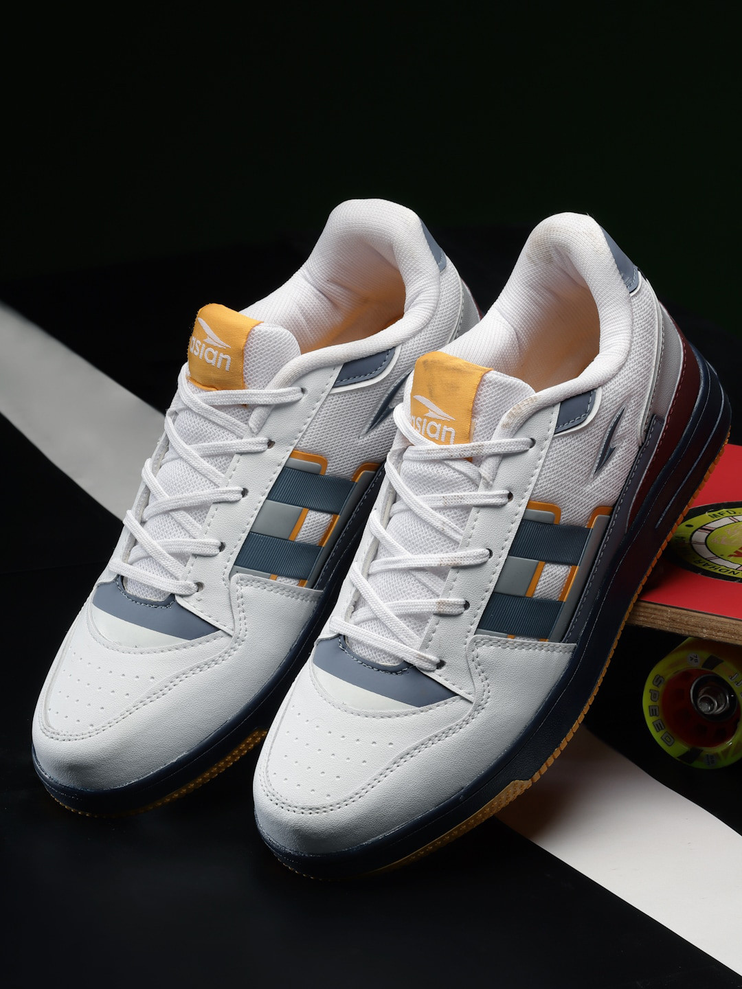 ASIAN Men JASPER-18 Colourblocked Memory Foam Insole Sneakers