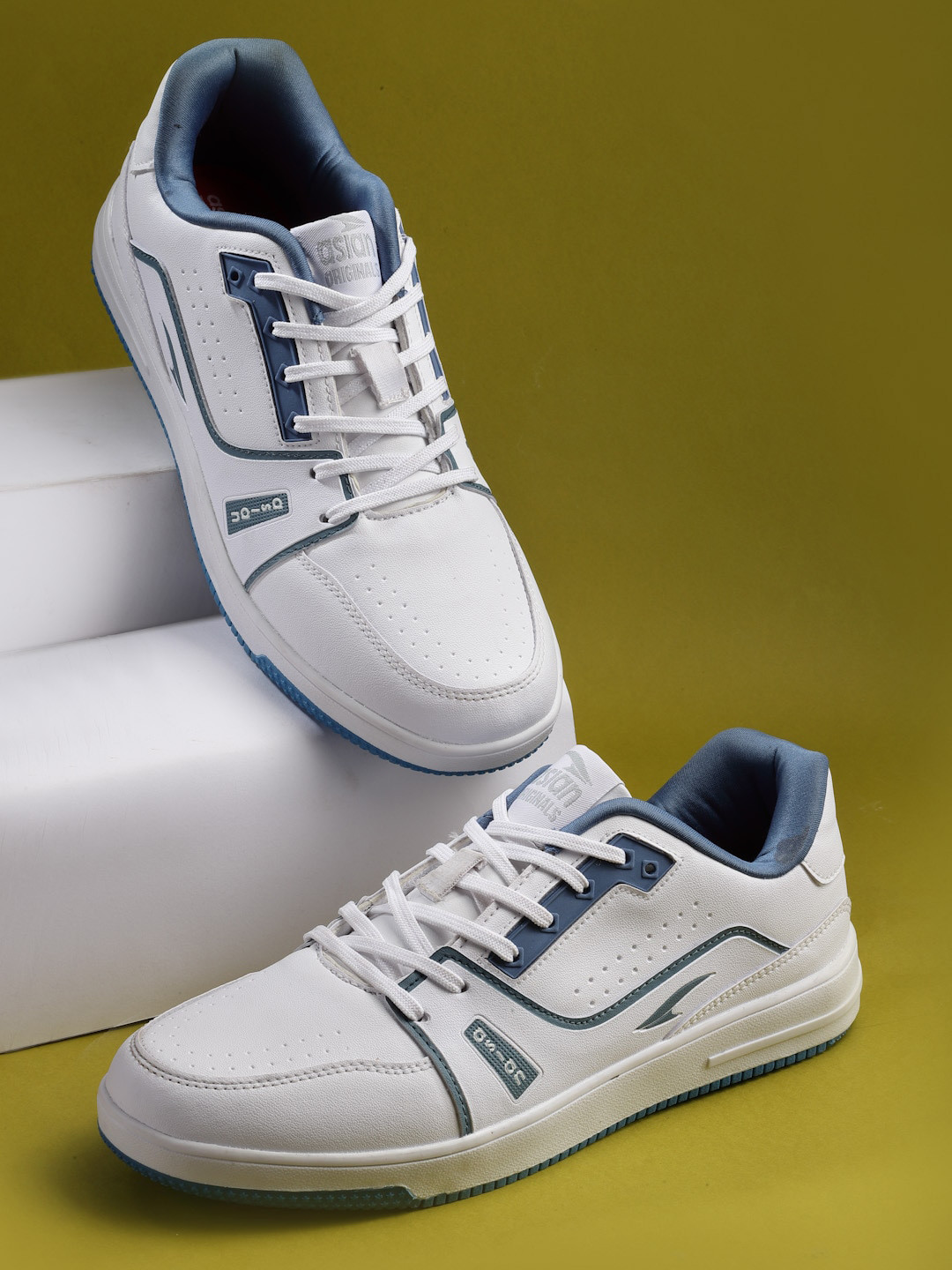 ASIAN Men JASPER-16 Perforations Memory Foam Insole Basics Sneakers