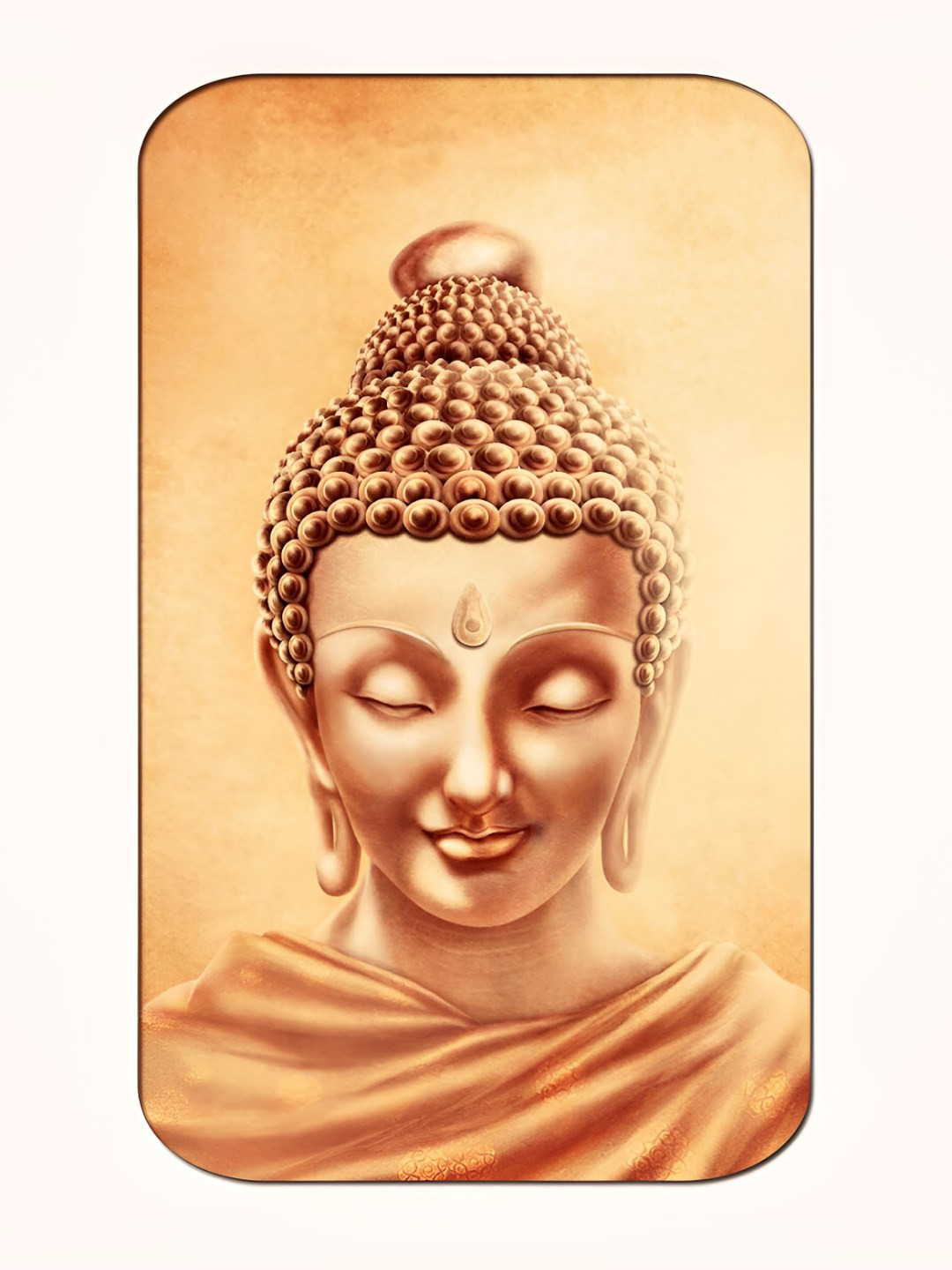 Casperme Beige Buddha Big Frame Wall Painting