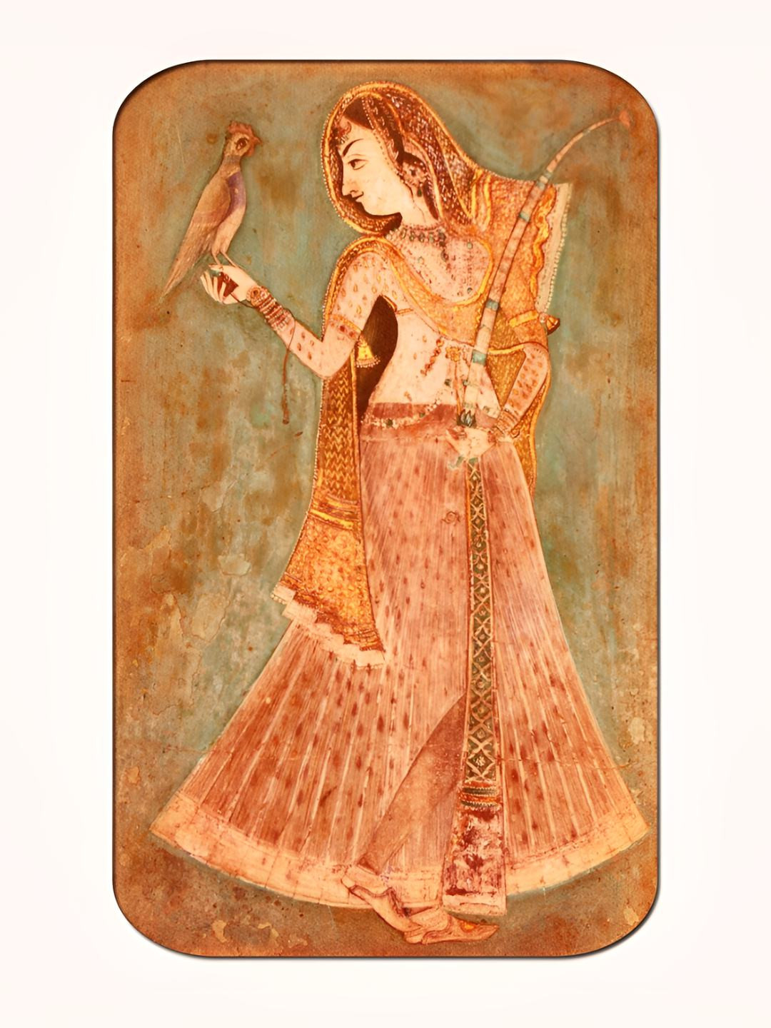 Casperme Classical Art Wood Wall Rectangle Paintings Wall Art - 36x18In