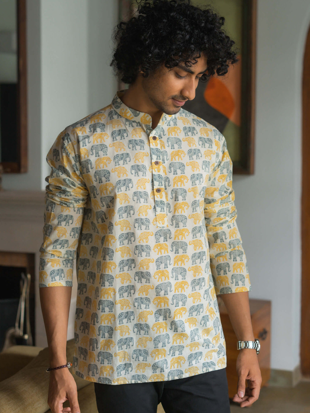 Shasak Ethnic Motifs Printed Kurta