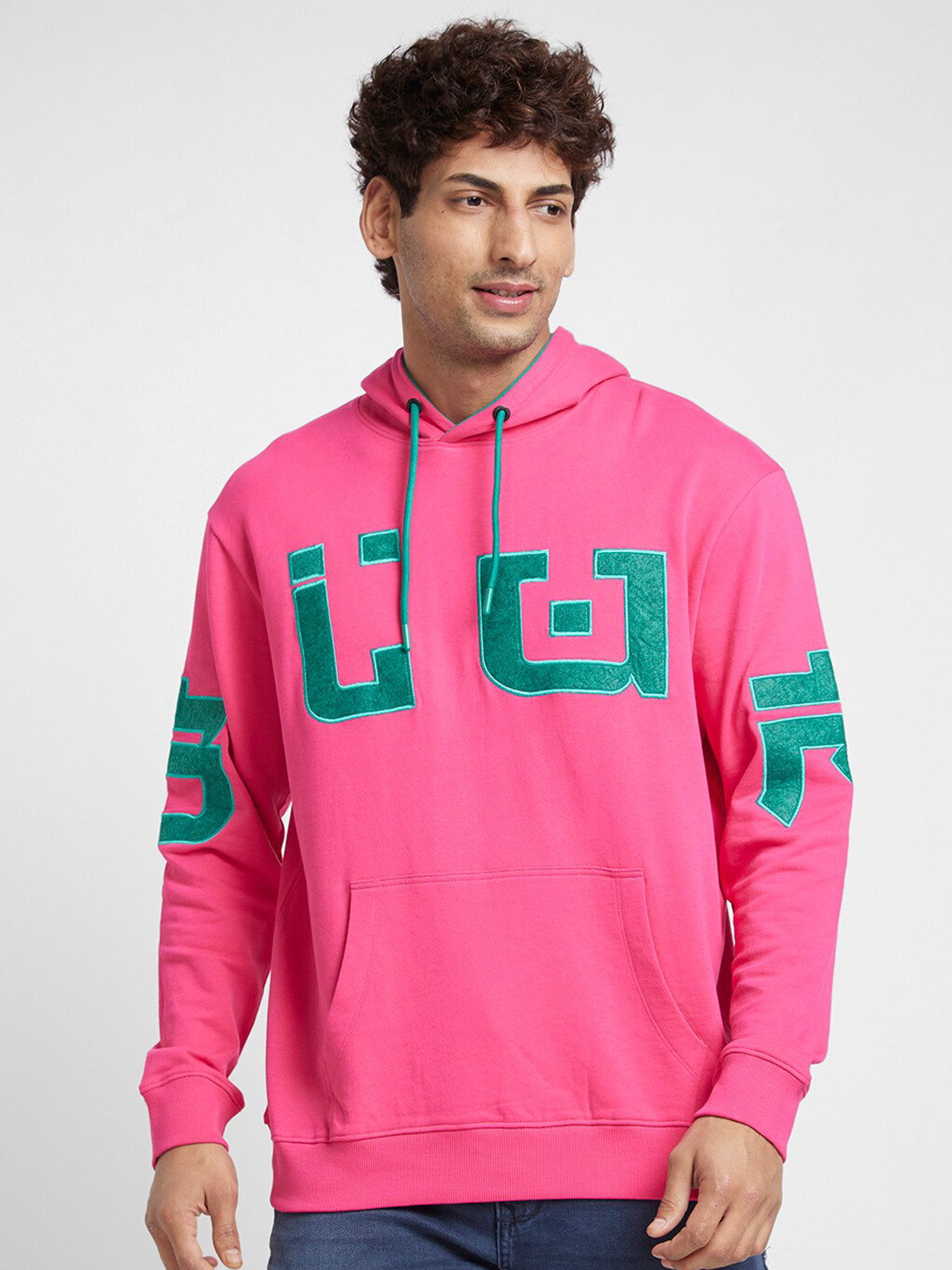 Being Human Typography Printed Hooded Pullover