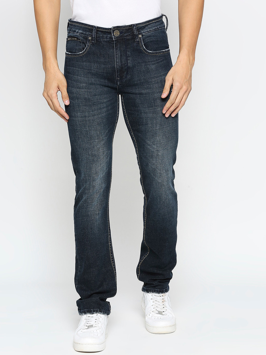 Being Human Men Light Fade Mid-Rise Comfort Slim Fit Jeans