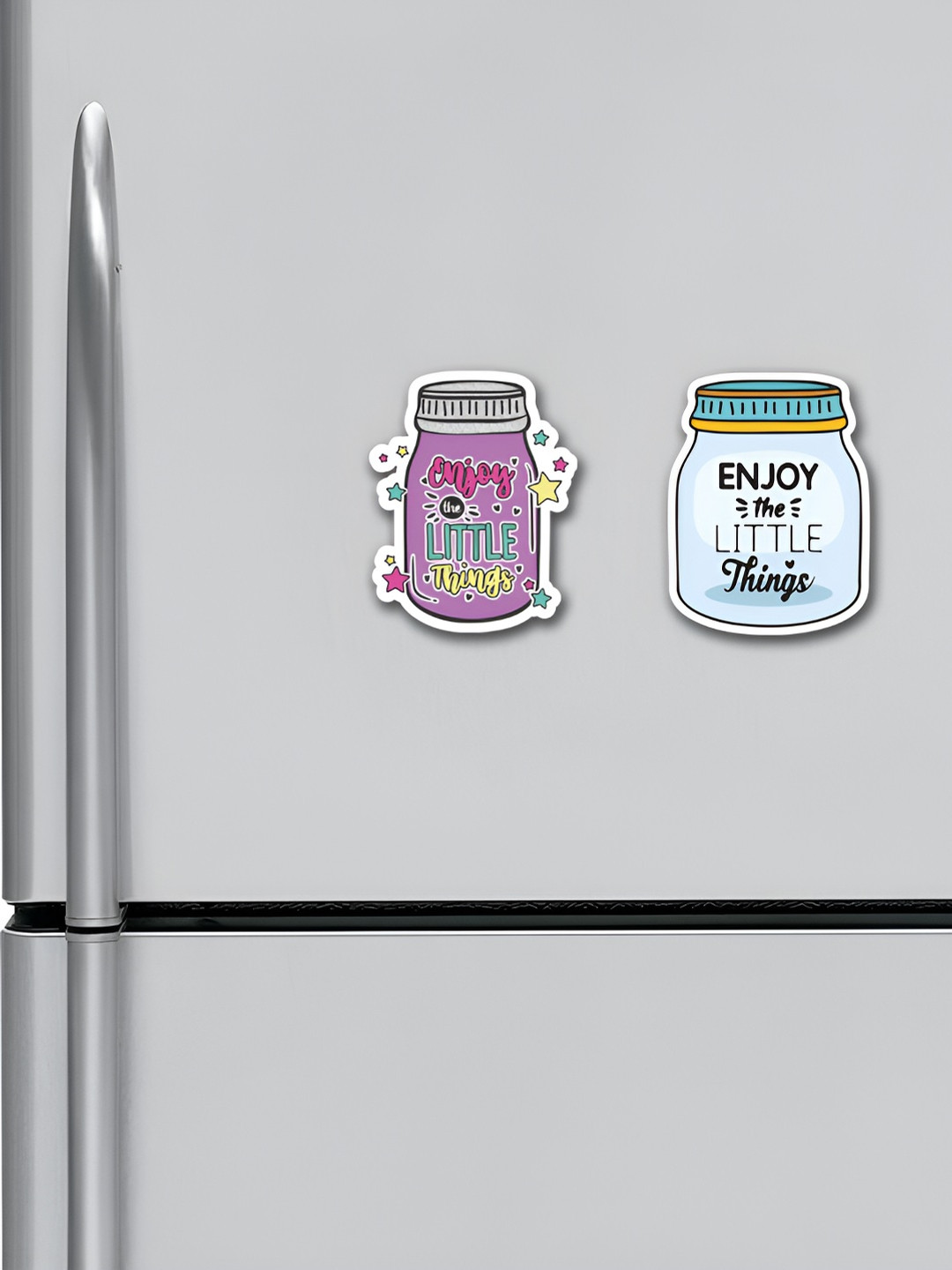 ARTBUG Blue & Purple 2 Pieces Printed Fridge Magnets