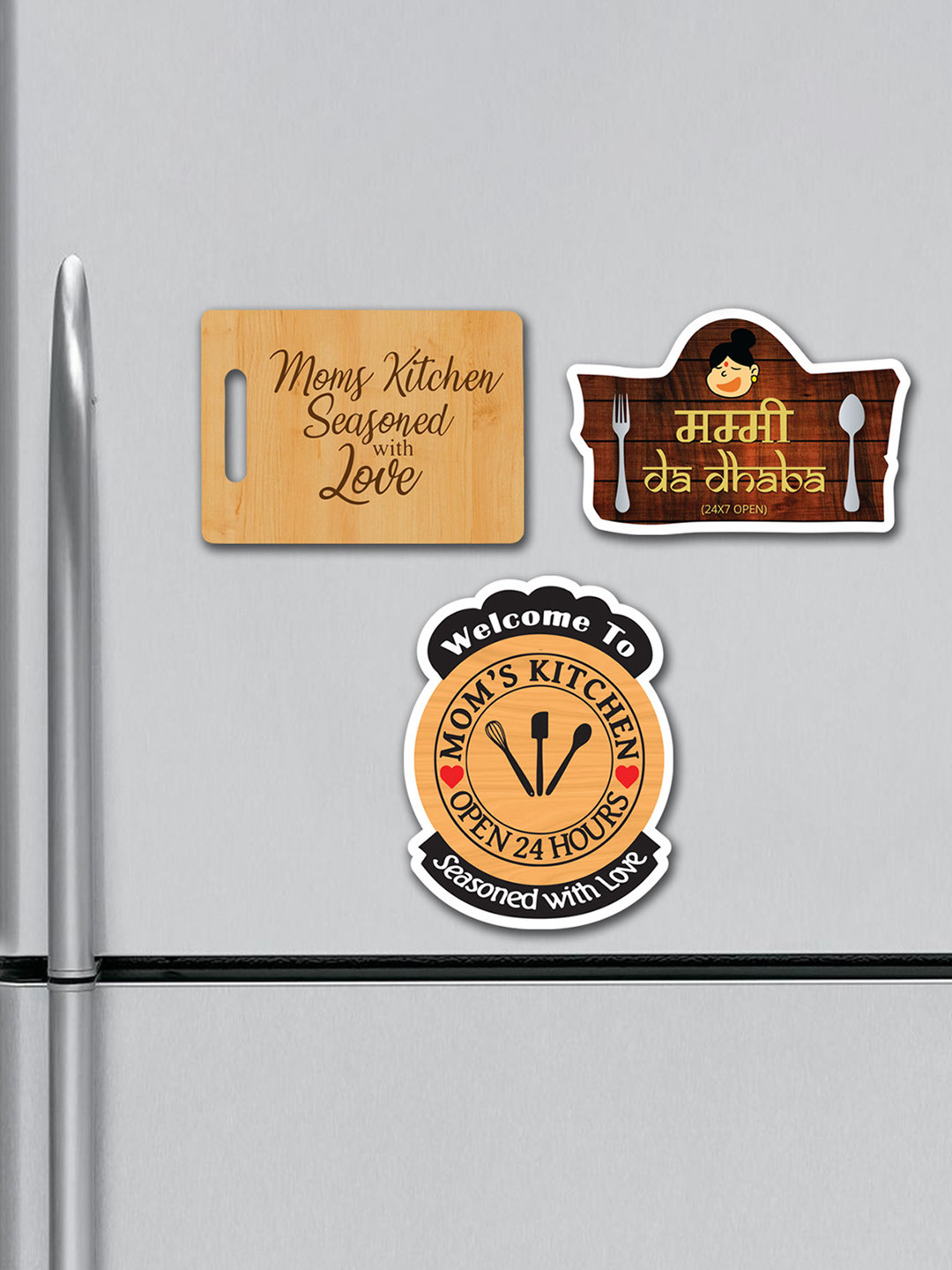 ARTBUG Brown & Black 3 Printed Fridge Magnets