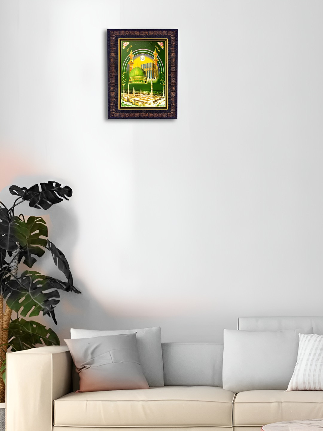 Hawai Black & Green Mecca Madina Rectangular Wooden Wall Photo Frames