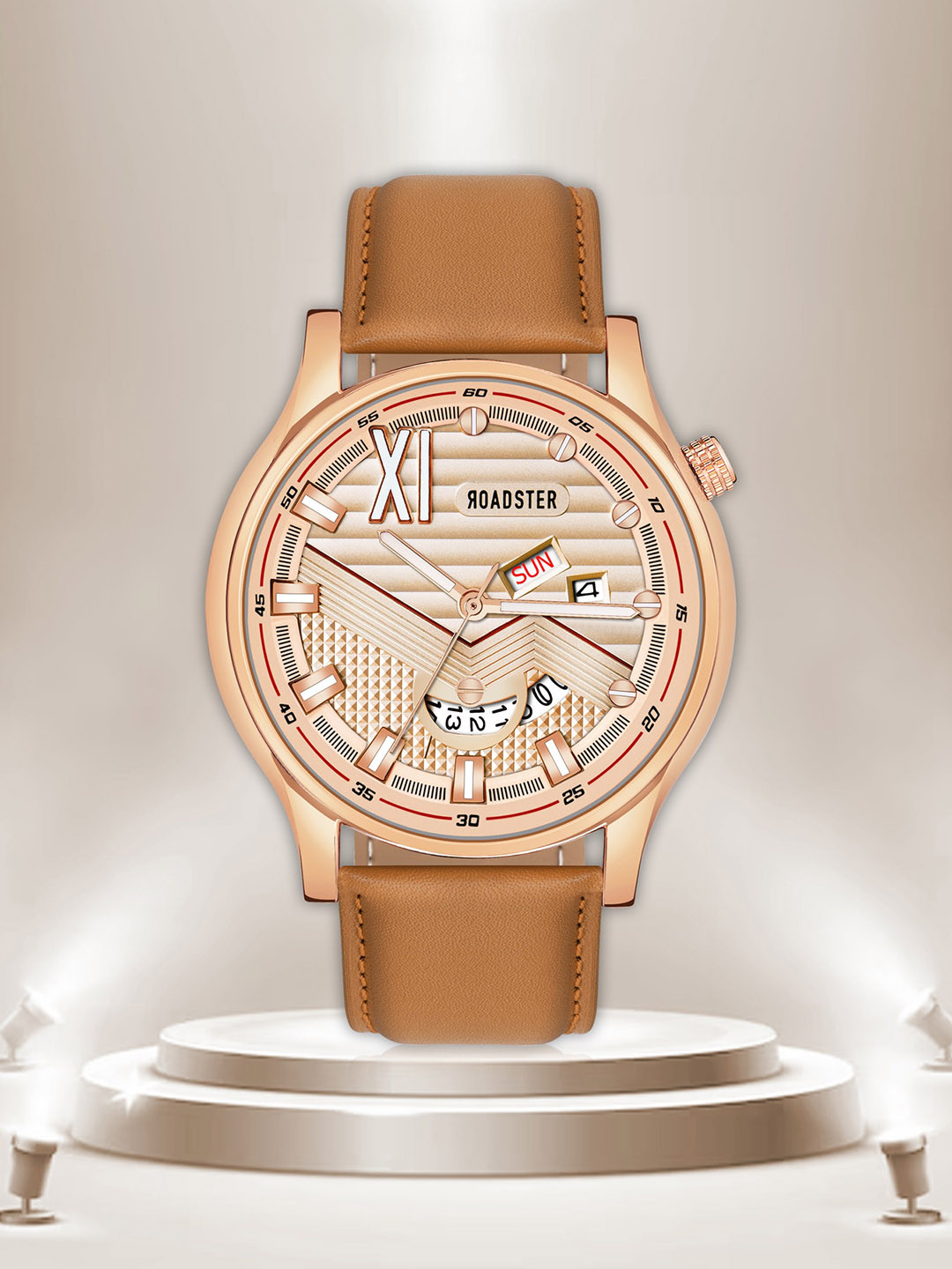 The Roadster Lifestyle Co. Men Embellished Dial Water Resistance Analogue Watch-RD-10