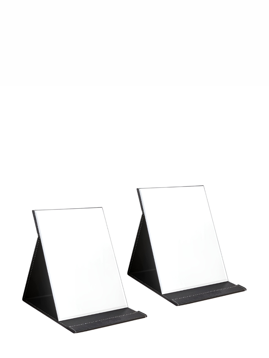 YELONA Black 2 Pieces Foldable Table Top Makeup Mirror