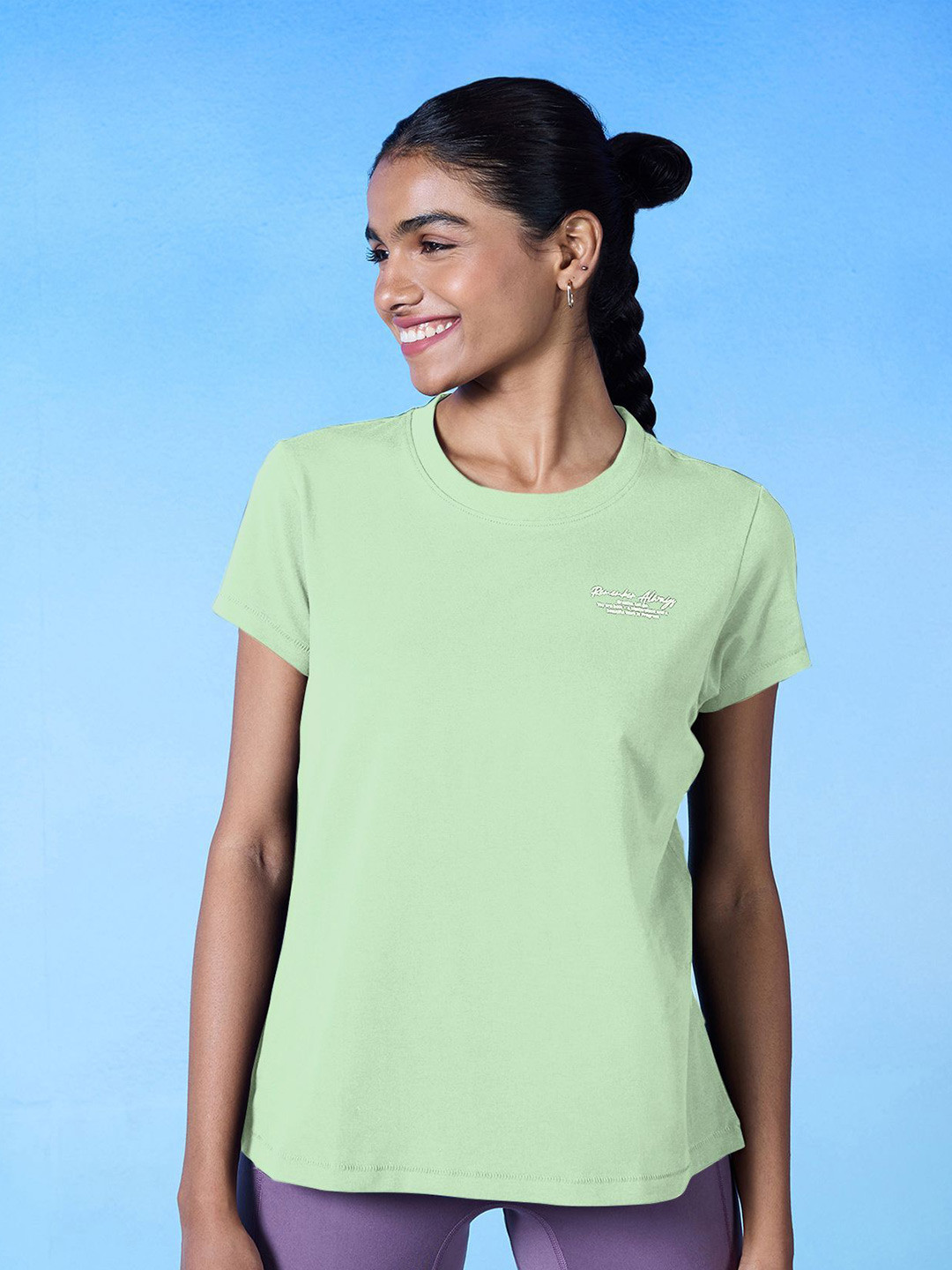 Nykd Women Two Degree Cool Relaxed Fit Cotton T-shirt