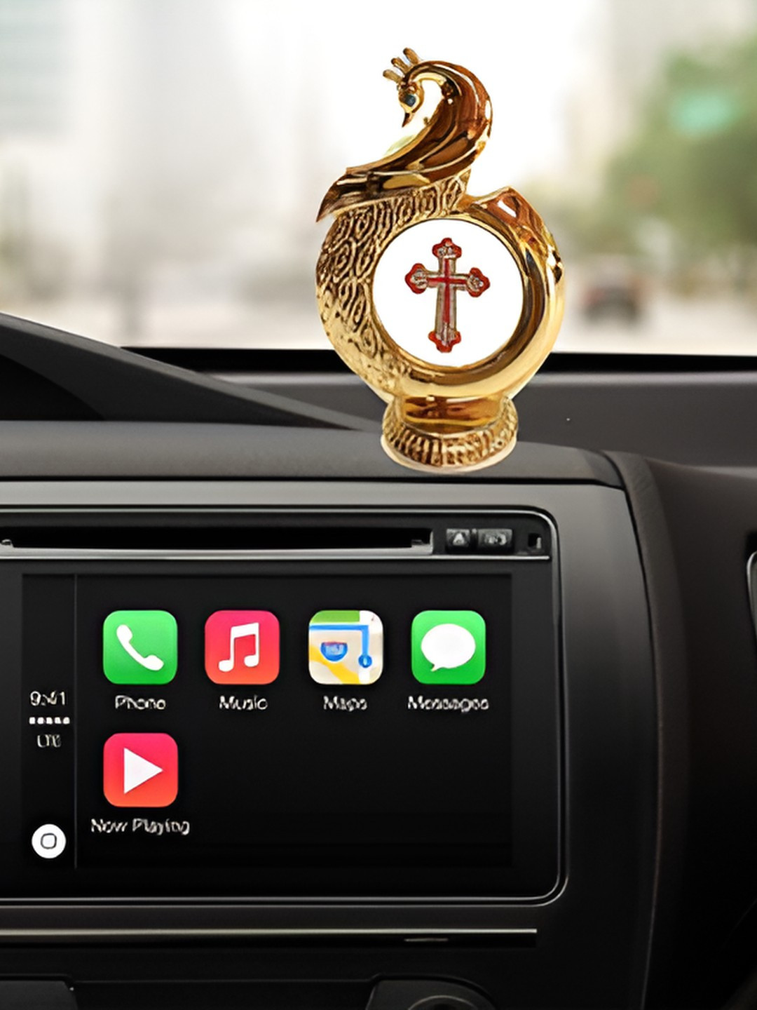 INTERNATIONAL GIFT Jesus Christ Gold Brass Metallic Living Room Medium Showpiece - 6.3 Inches