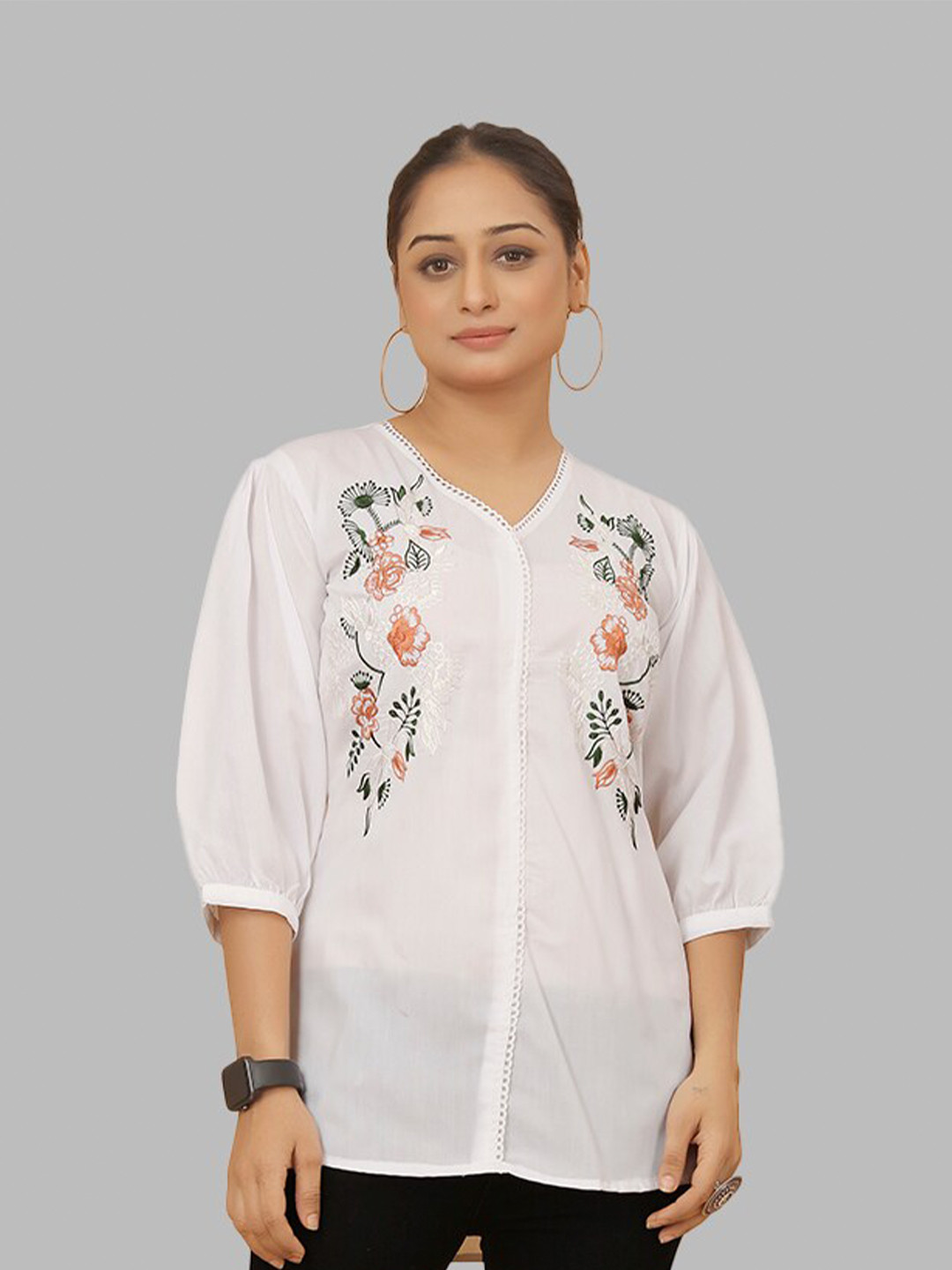 PEACH PIPER Floral Printed Tunics