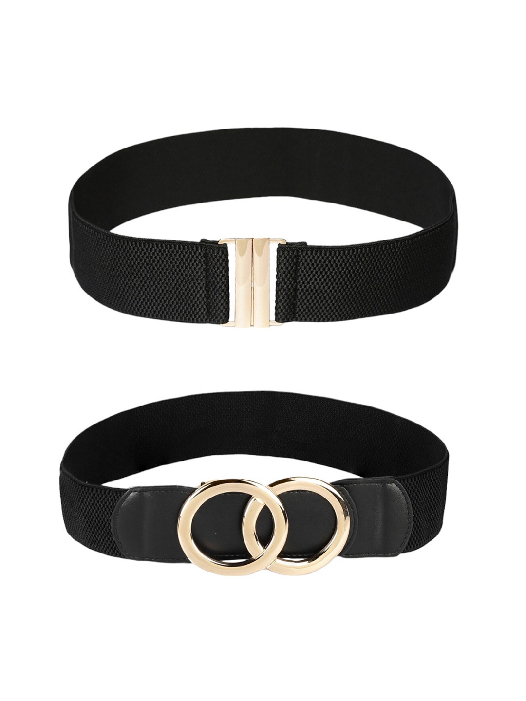CRUSSET Women Set of 2 Textured Stretchable Belts
