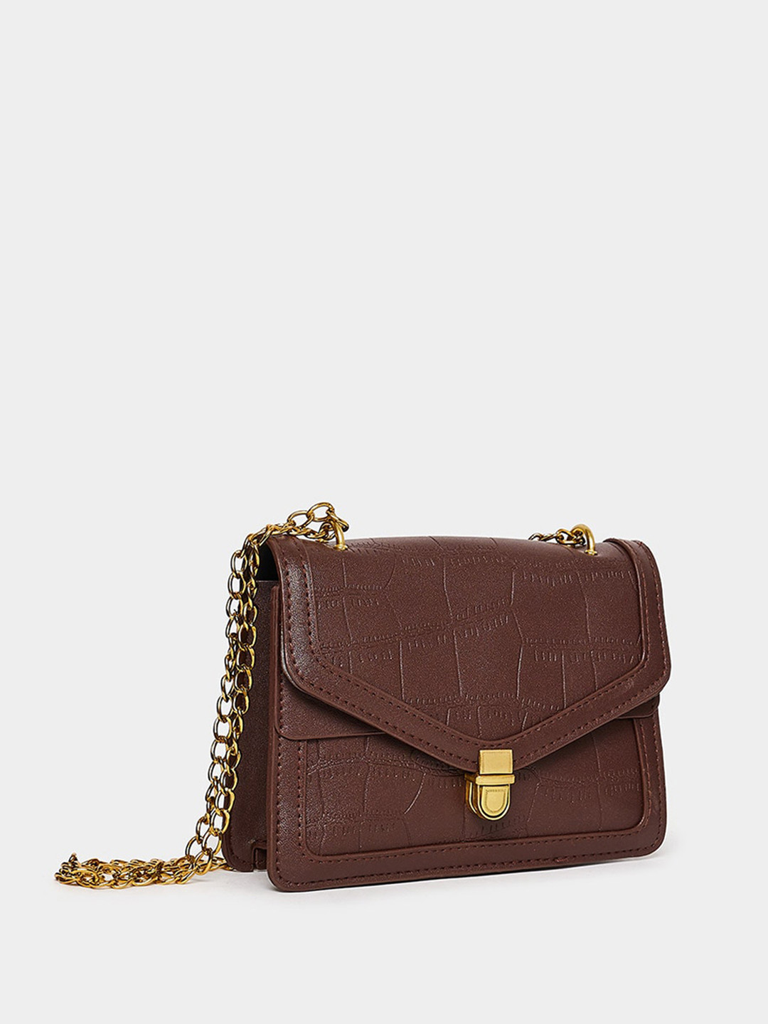 Styli Textured Structured Satchel Bag
