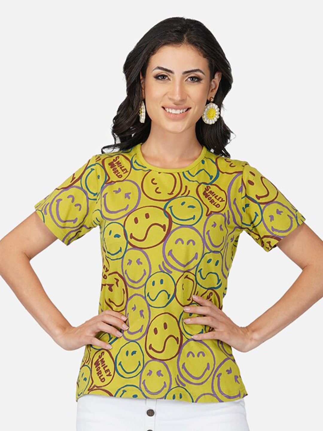 BASE 41 Graphic Printed Regular Fit Cotton T-shirt
