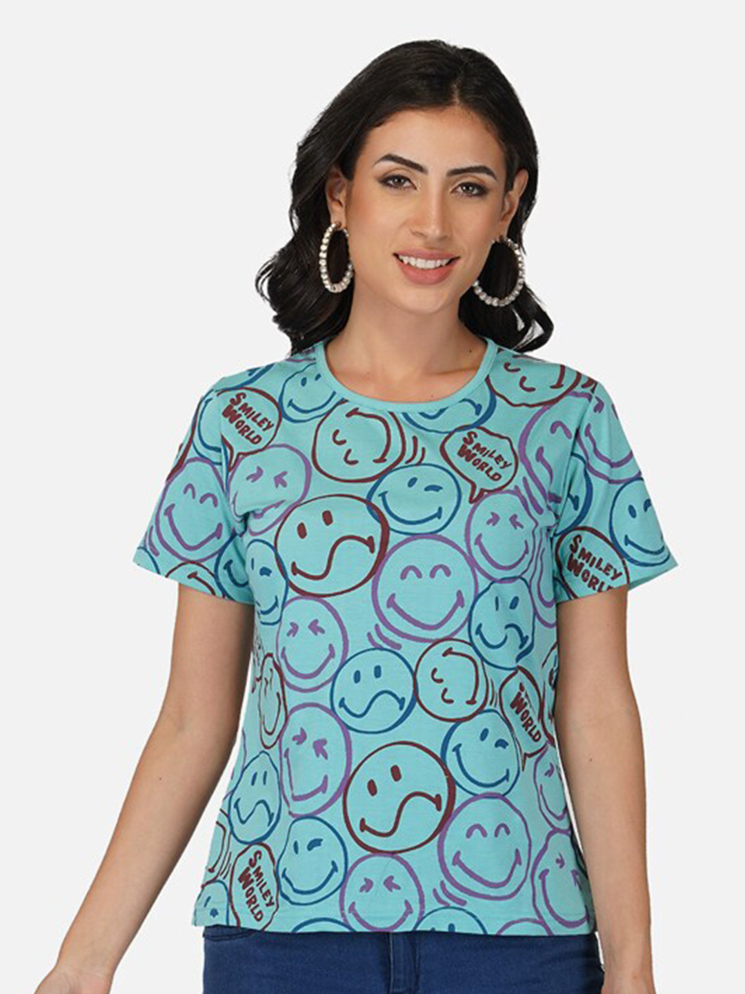 BASE 41 Graphic Printed Regular Fit Pure Cotton T-shirt