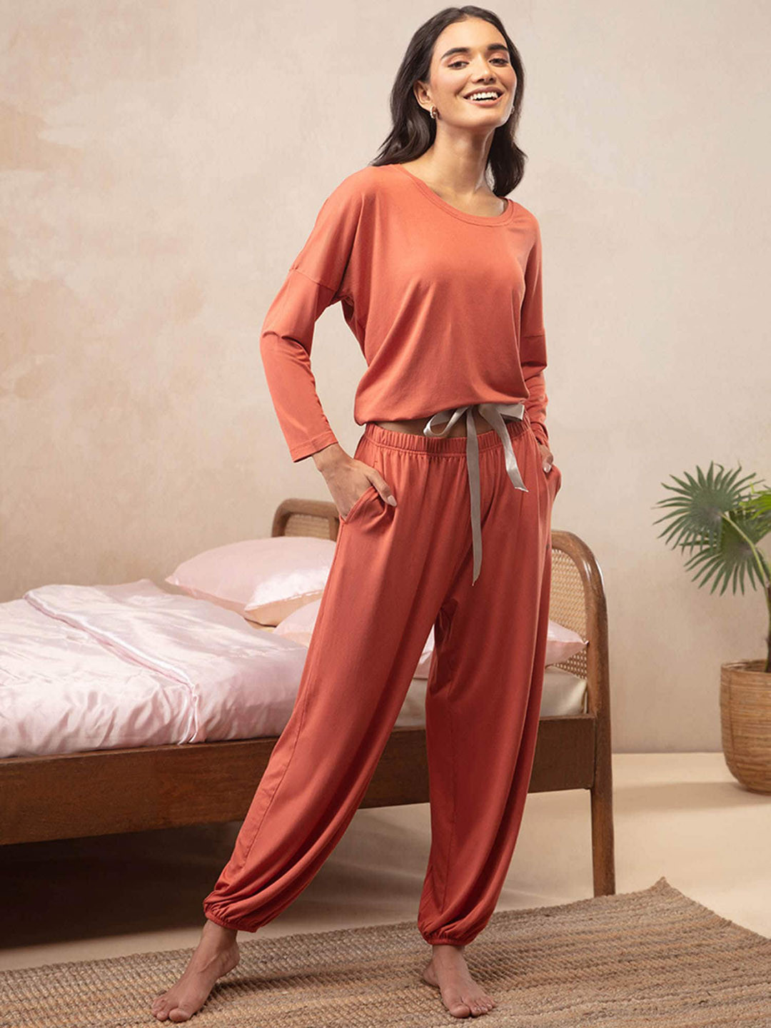 Nykd Women Modal Jogger Set