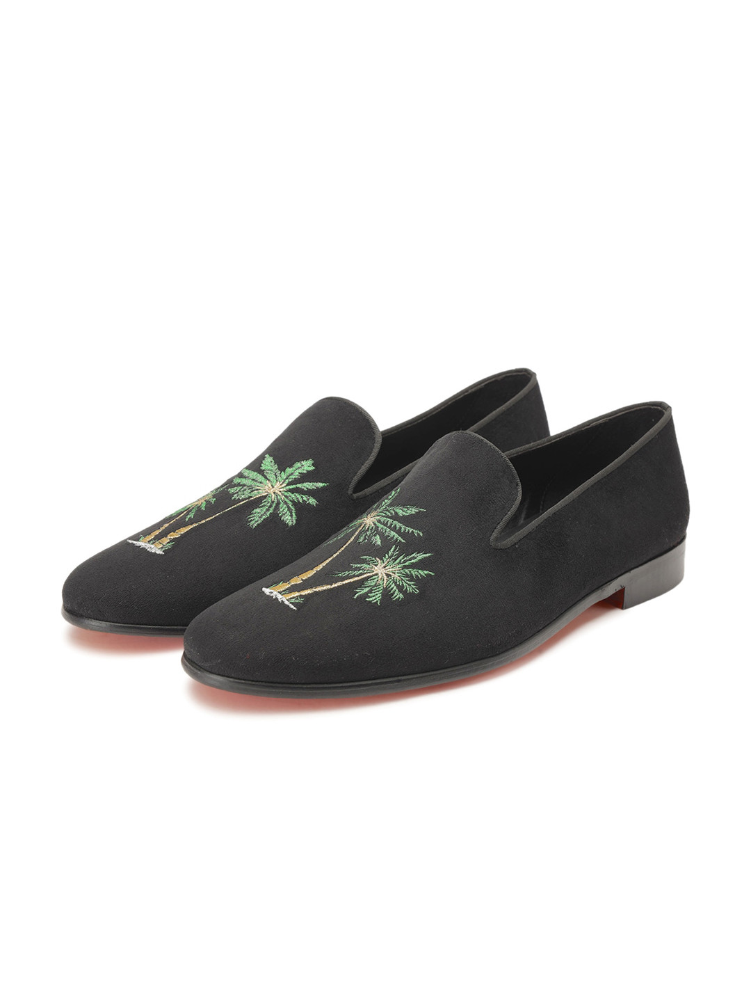 SHUTIQ Men ACAI Embroidered Velvet Mojaris