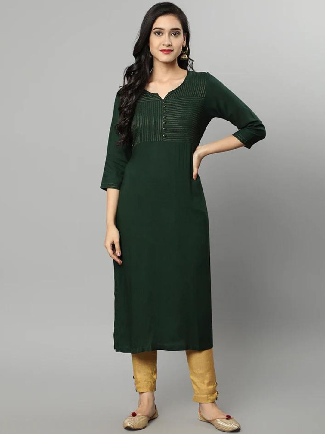 Mera Rang Thread Work Straight Kurta