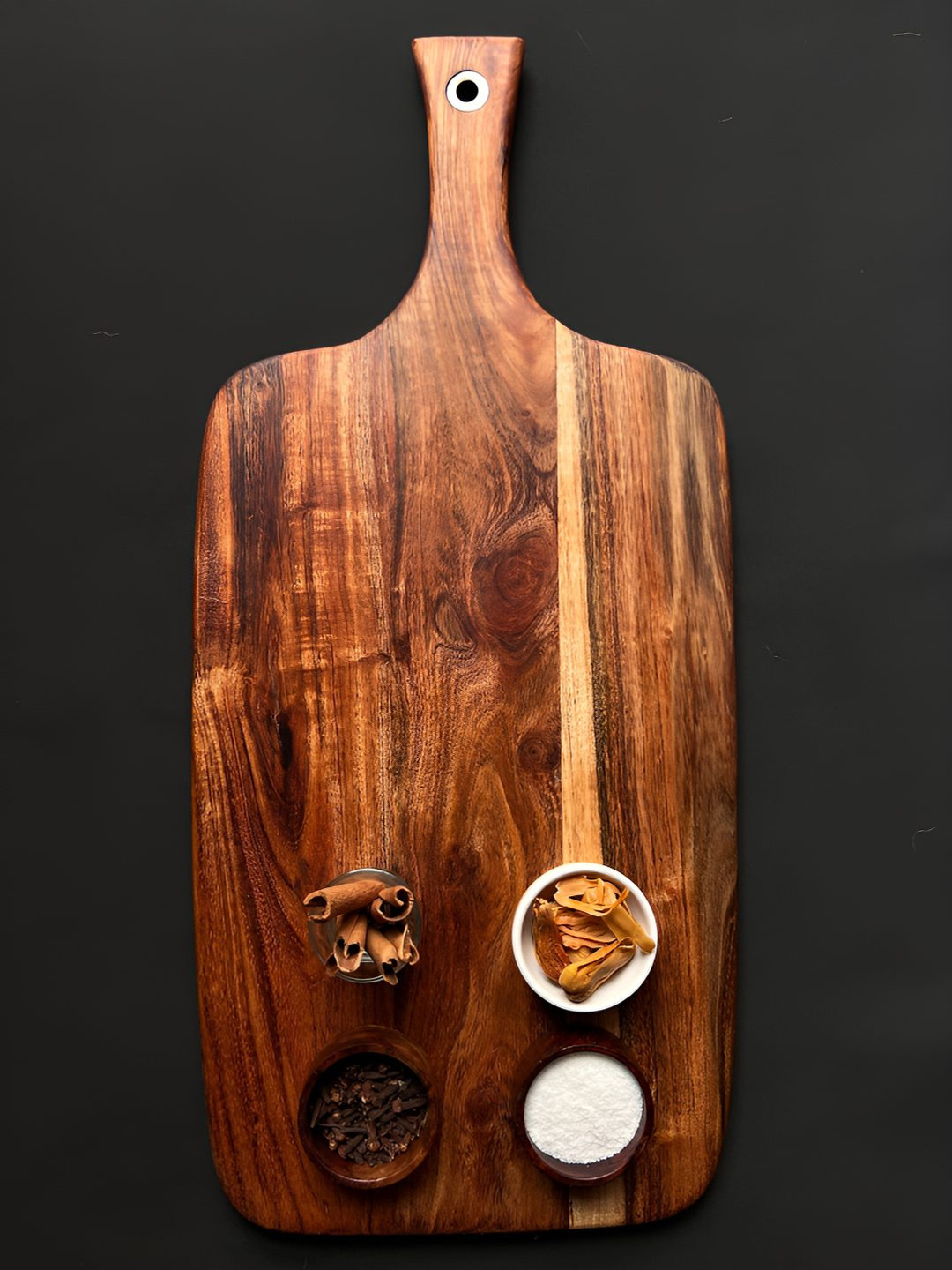 Wood Chop Acacia Beige Wood Long Cutting Board