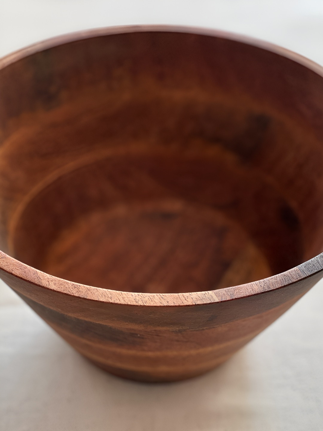 Wood Chop Brown Wood Fruit Bowl