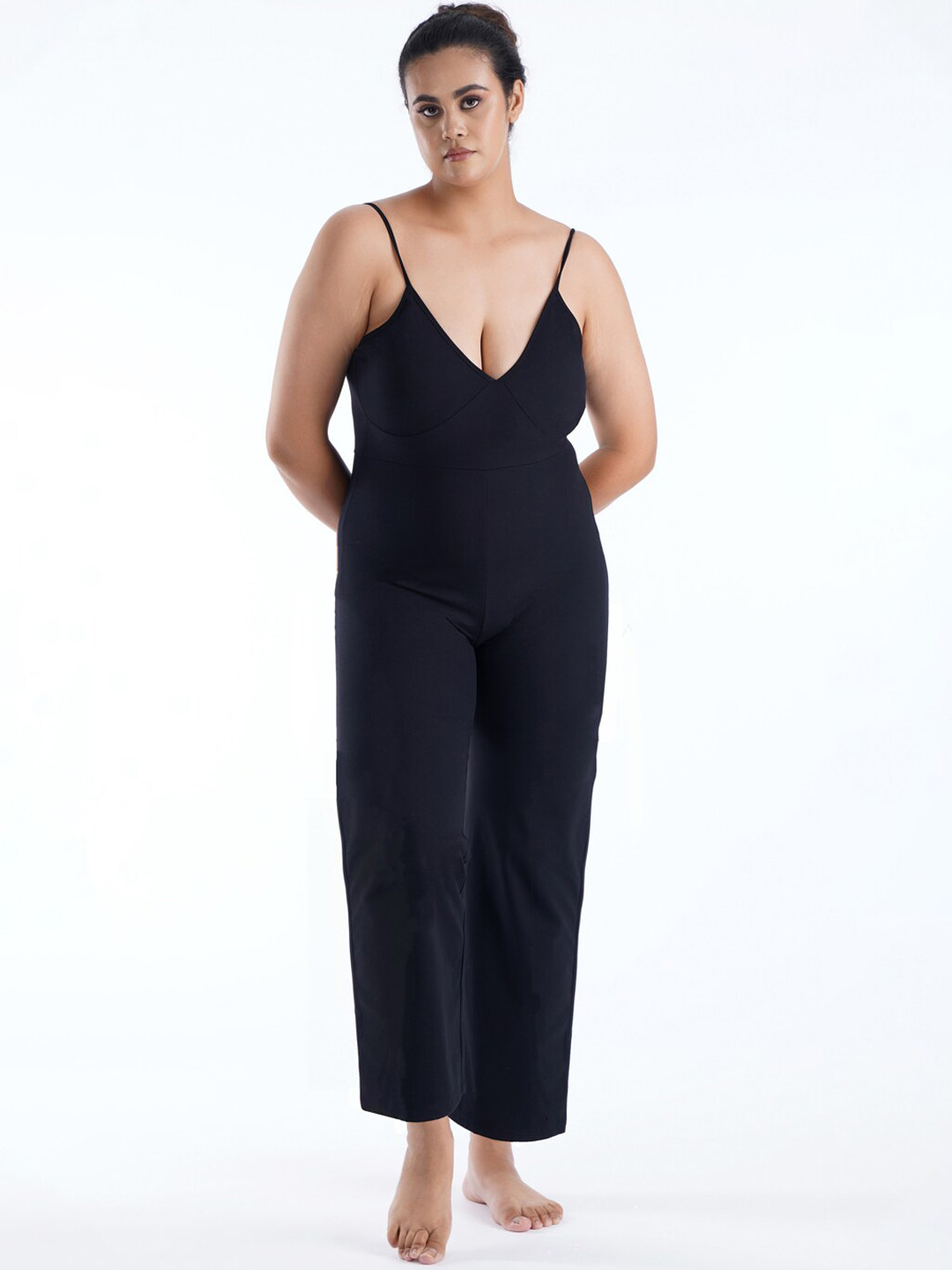 So What Full Length Sleeveless Basic Jumpsuit