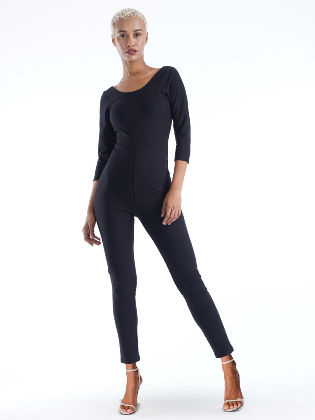 So What Round Neck Basic Jumpsuit