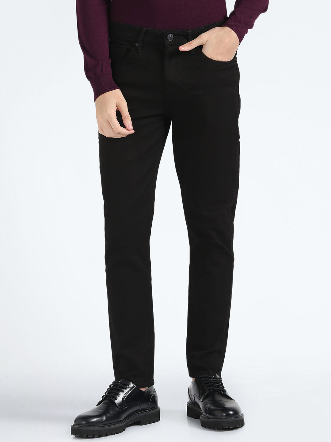 Flying Machine Men Slim Tapered Fit Mid-Rise Twill Jeans