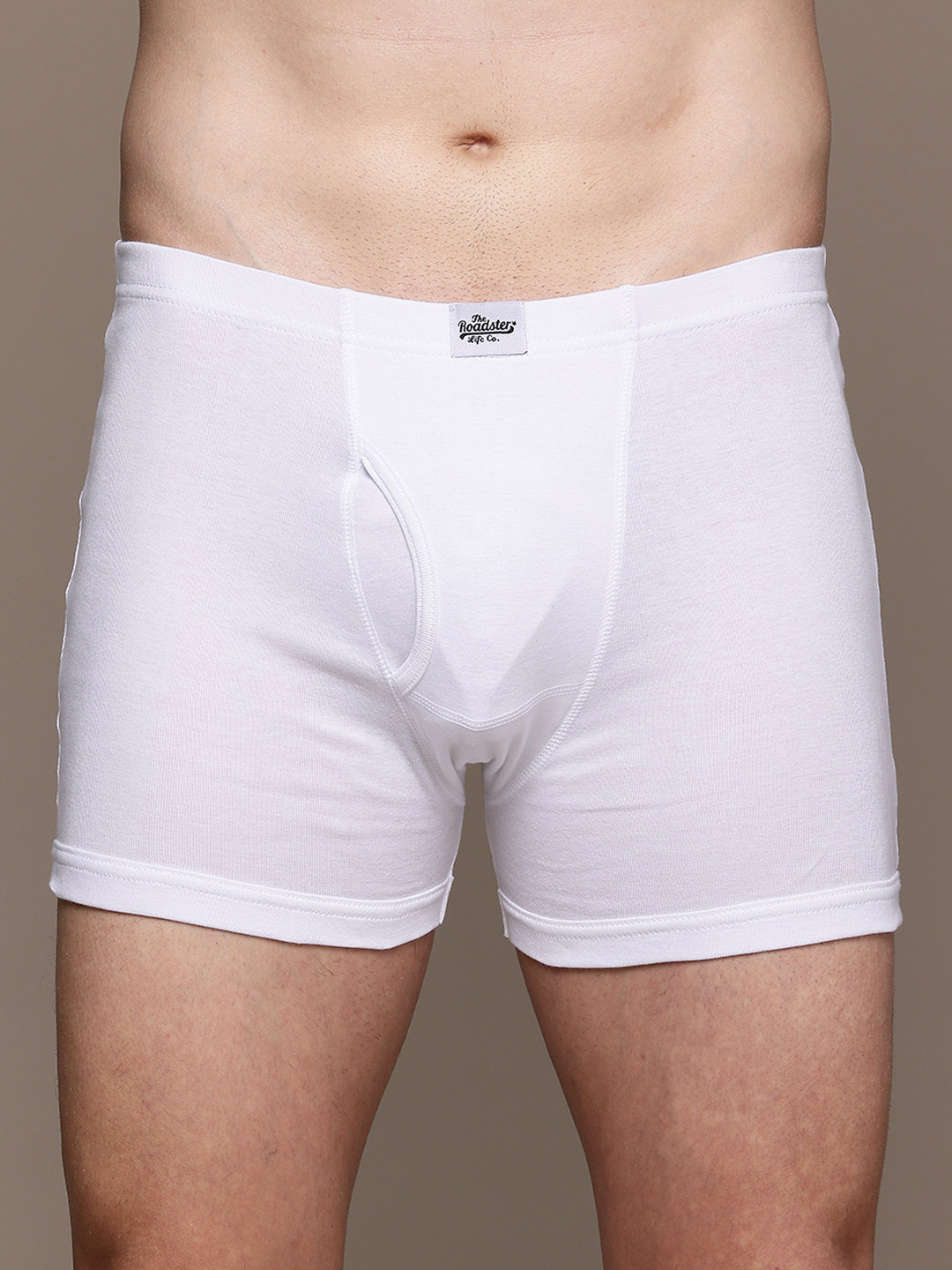 The Roadster Lifestyle Co. White Pure Cotton Trunk RTIE-1004-WH-1