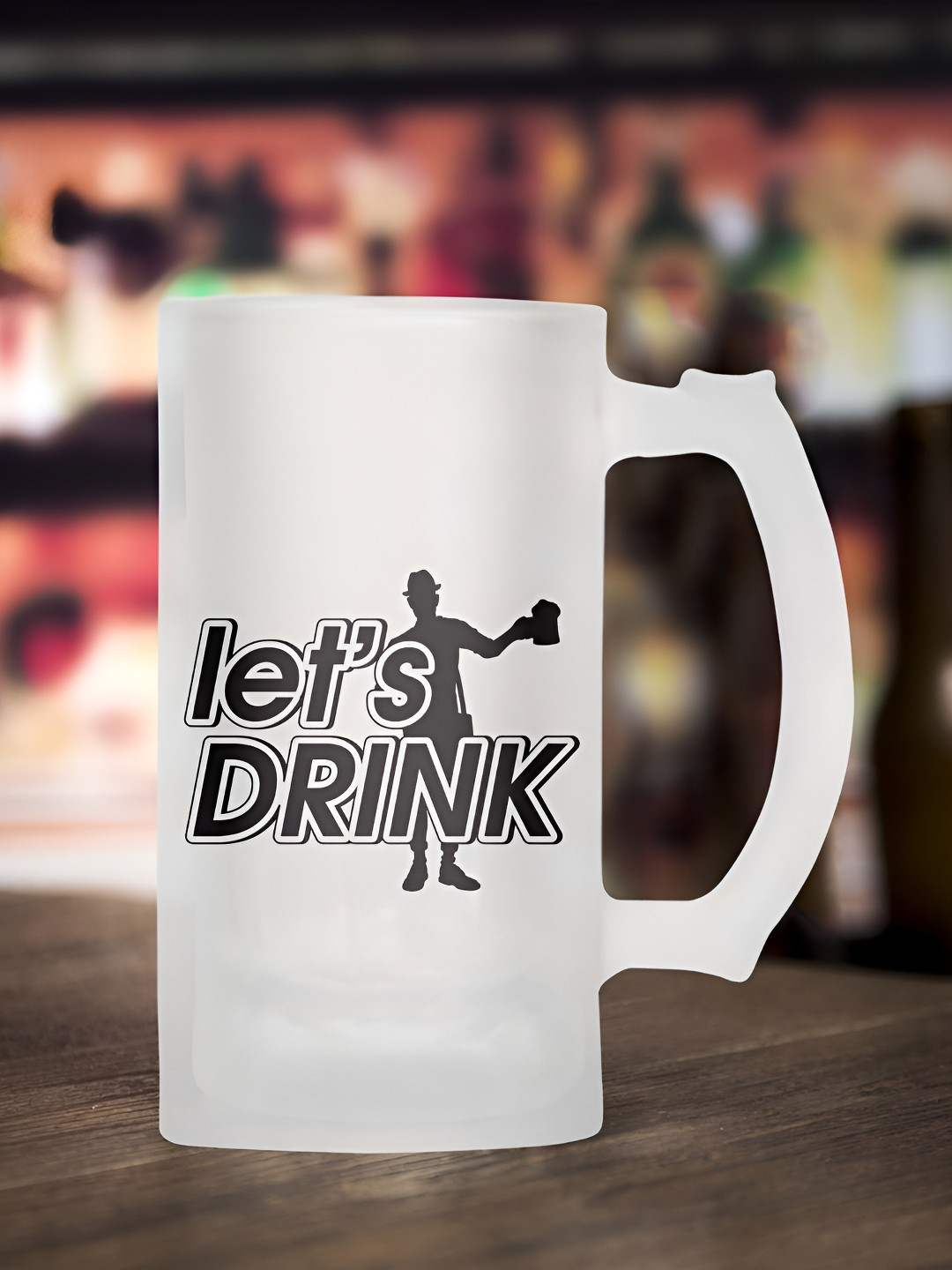 ARTBUG Rakshan Name Personalised White Typography Glass Microwave Safe Mug-470ml