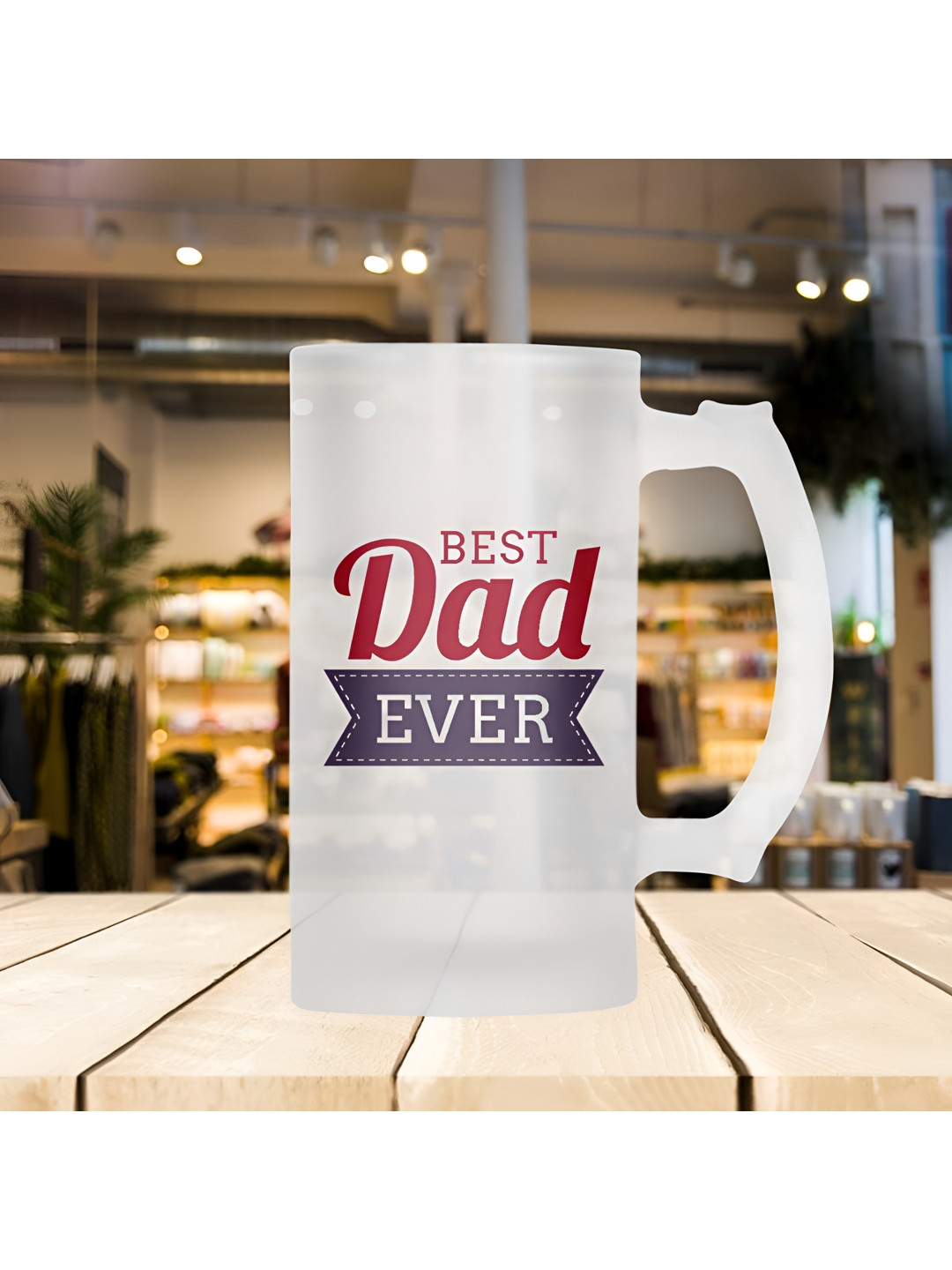 ARTBUG Stop Dreaming White Typography Glass Microwave Safe Mug-470ml