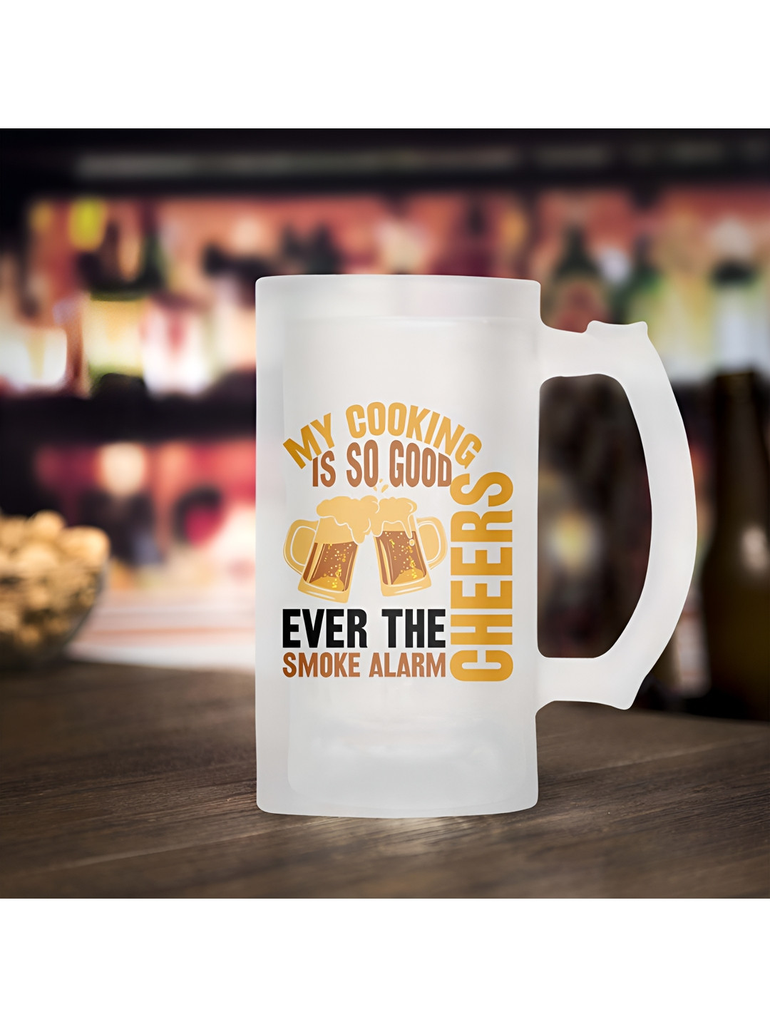 ARTBUG You N Me Transparent Typography Glass Microwave Safe Mug-470ml