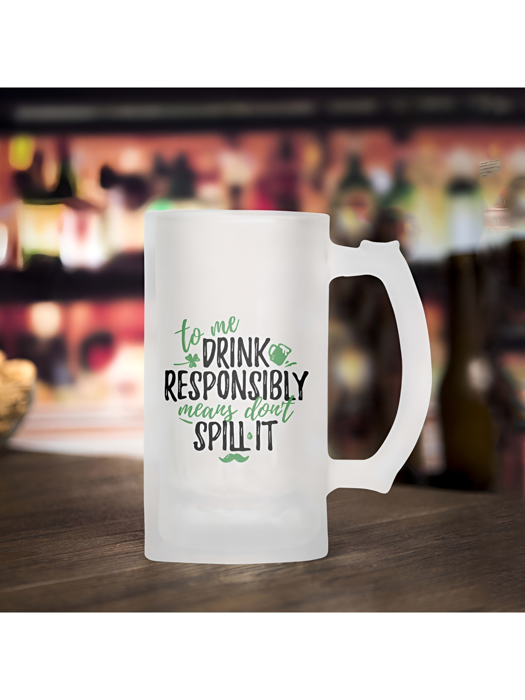 ARTBUG Dhimani Name Personalised Transparent Typography Glass Microwave Safe Mug-470ml