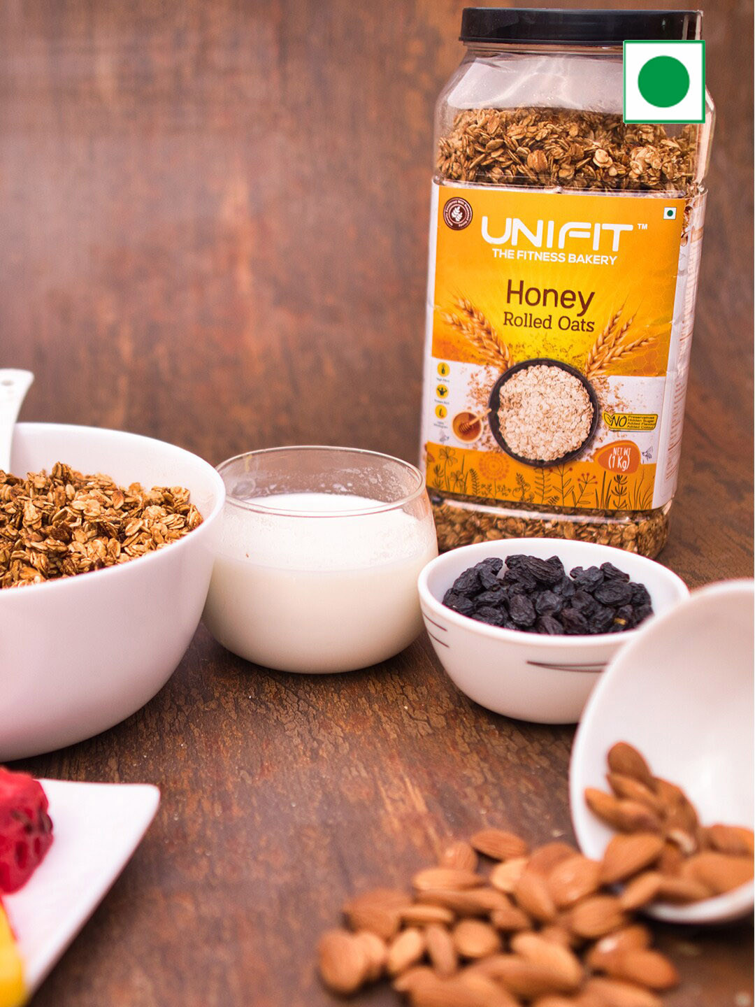 UNIFIT Honey Oats-Rich Protein & High Fiber -1kg