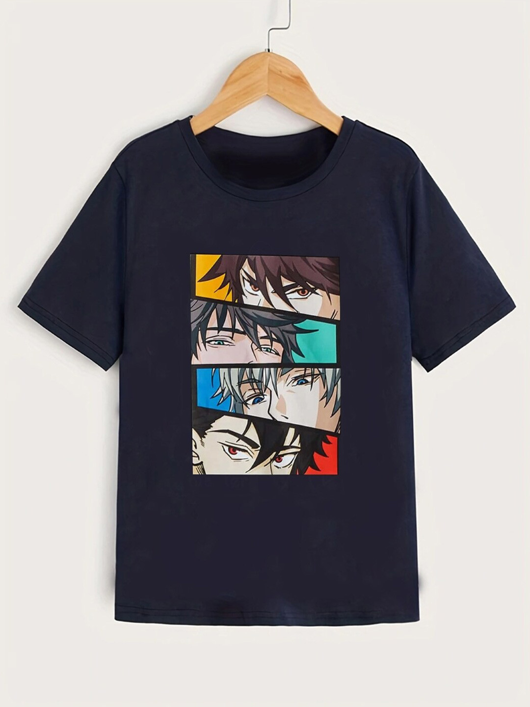 StyleCast Boys Navy Blue Graphic Printed Regular Fit T-shirt