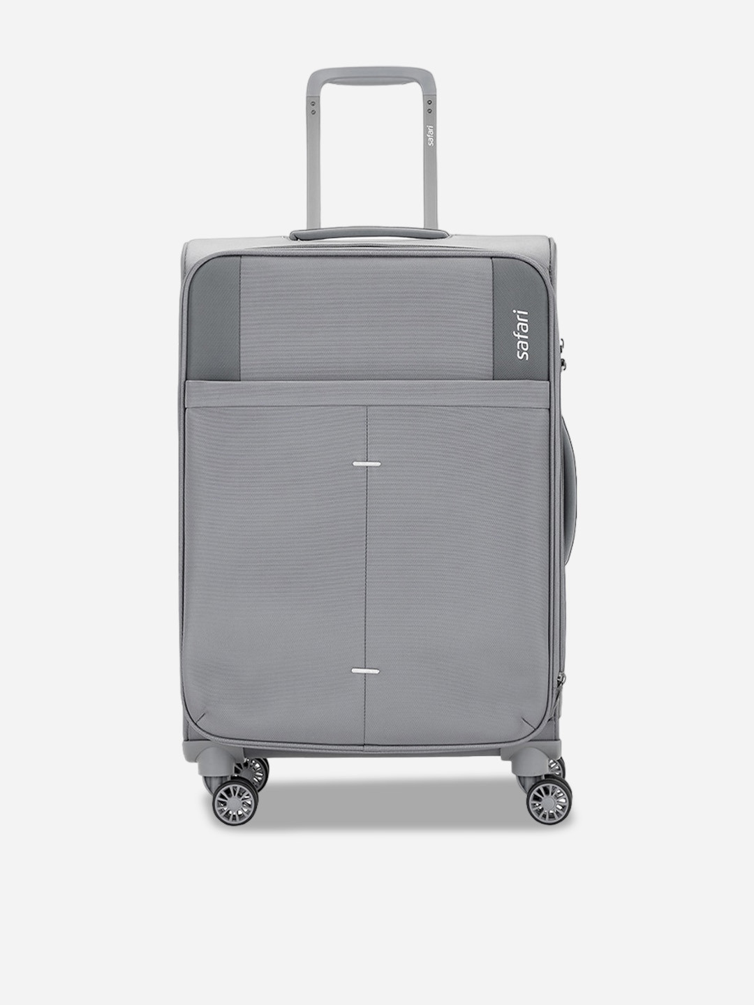 Safari Select Airpro Grey Ultra Lightweight with TSA Lock Medium Trolley Bag 67 Cm