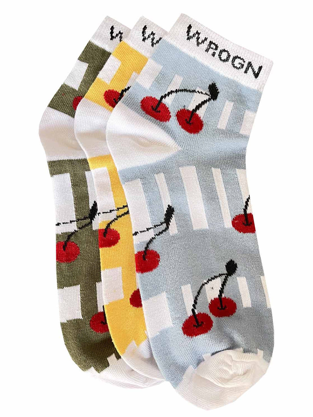 WROGN Men Pack Of 3 Patterned Ankle-Length Socks