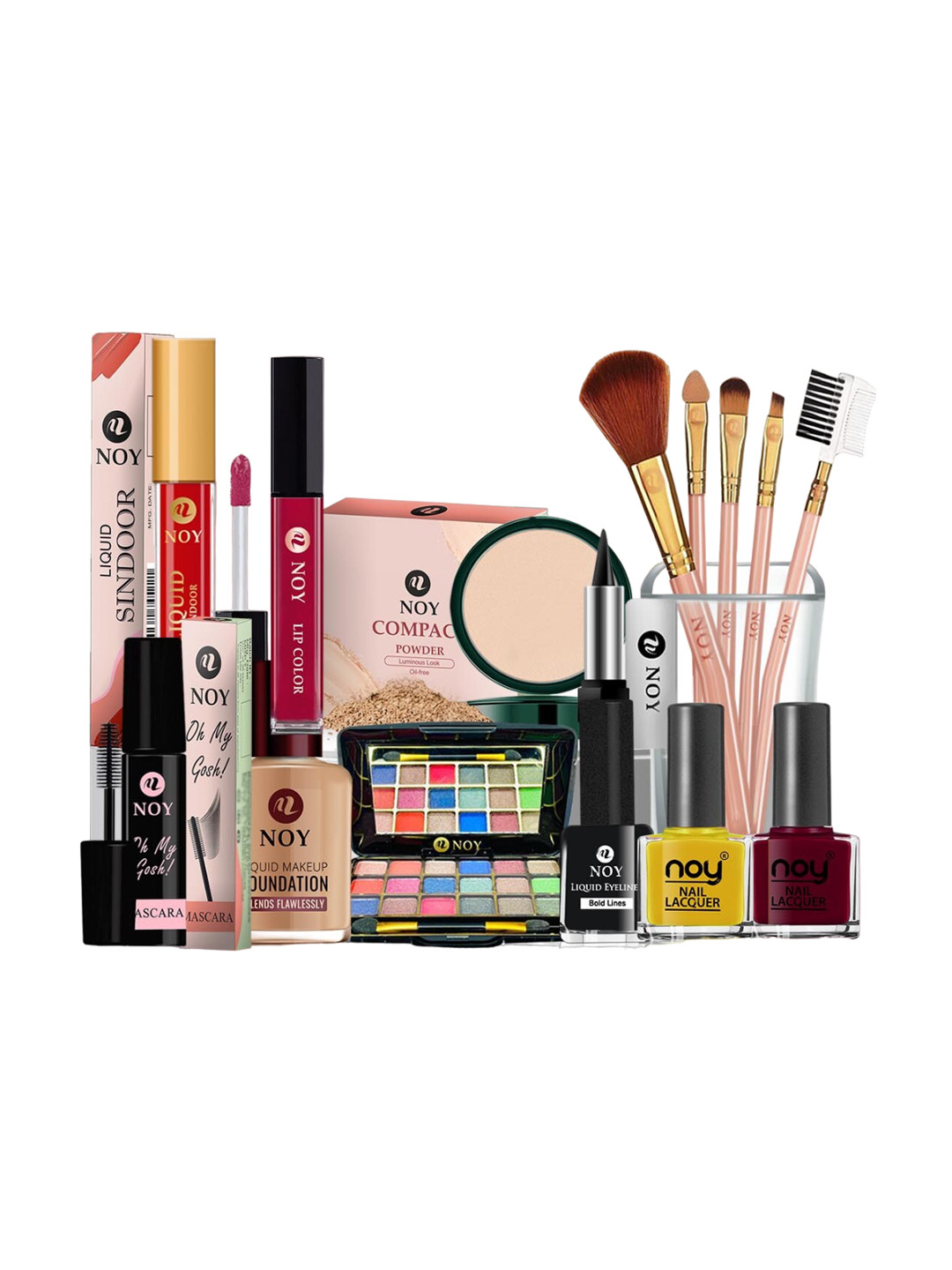 NOY Set Of 15 Divine Makeup Combo - Heavenly Beauty In Perfect Pairing - 543