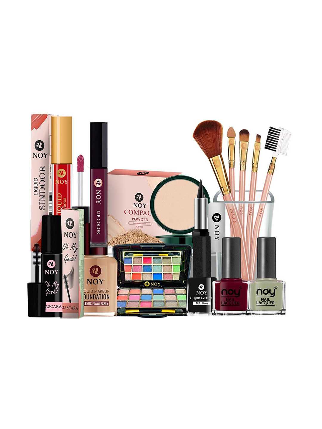 NOY Set Of 15 Makeup Combo - Delight For Radiant Beauty Girls - 613