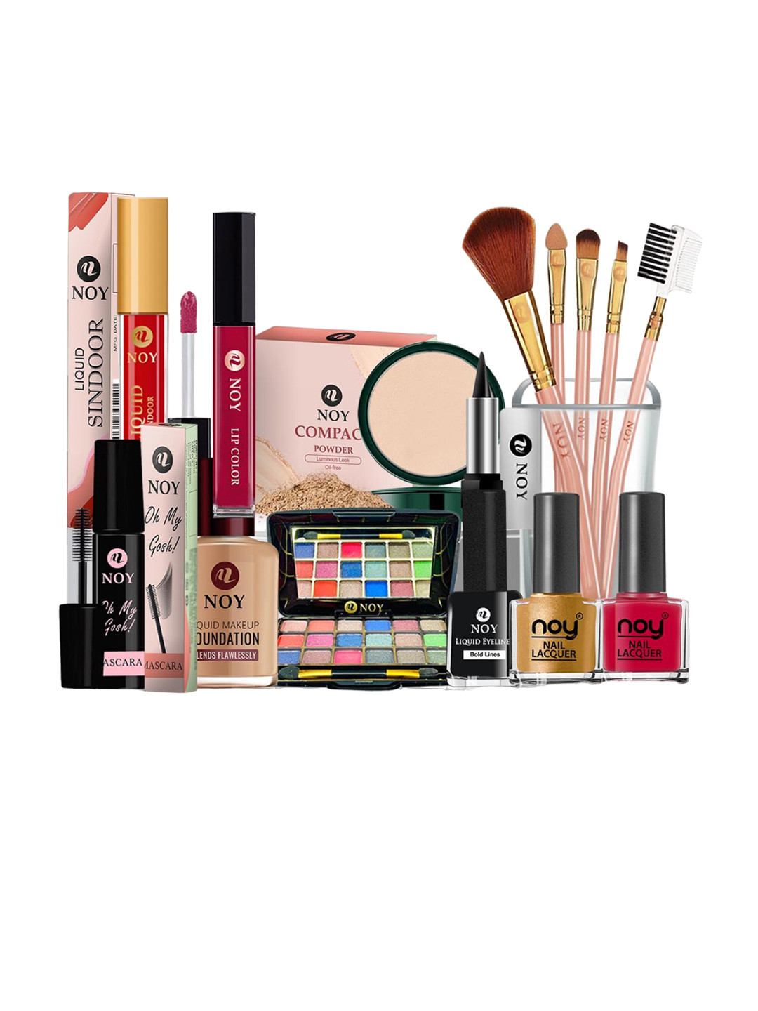 NOY Set Of 15 Bliss Makeup Combo - Perfect Match For Flawless Looks - No. 791