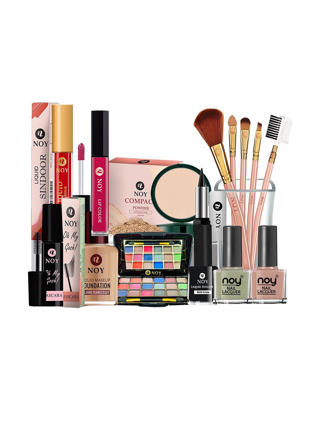 NOY Set Of 15 All In One Makeup Combo - Must-Have Pair For Gorgeous Results - No. 748