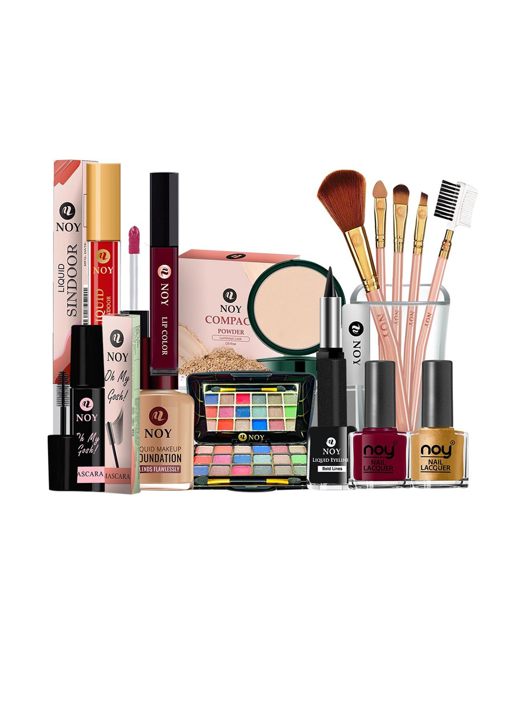 NOY Set Of 15 Bliss Makeup Combo - Perfect Match For Flawless Looks - 683   90-93  07