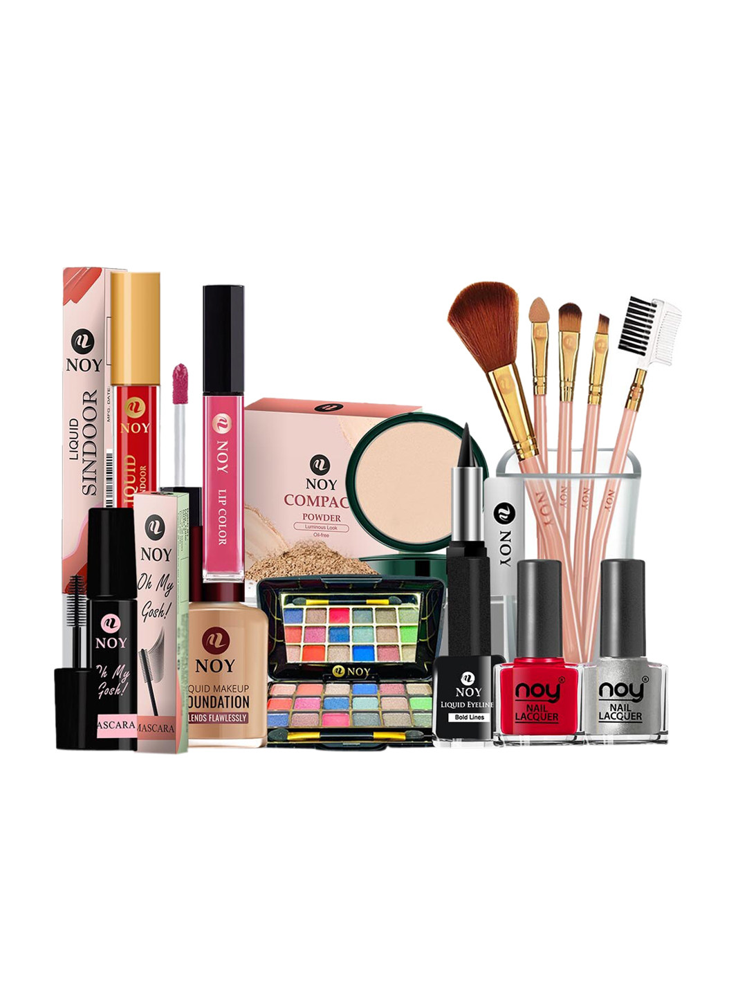NOY 15Pcs Double The Beauty Joy Makeup Combo- For Any Ocassion - Combo No. 758