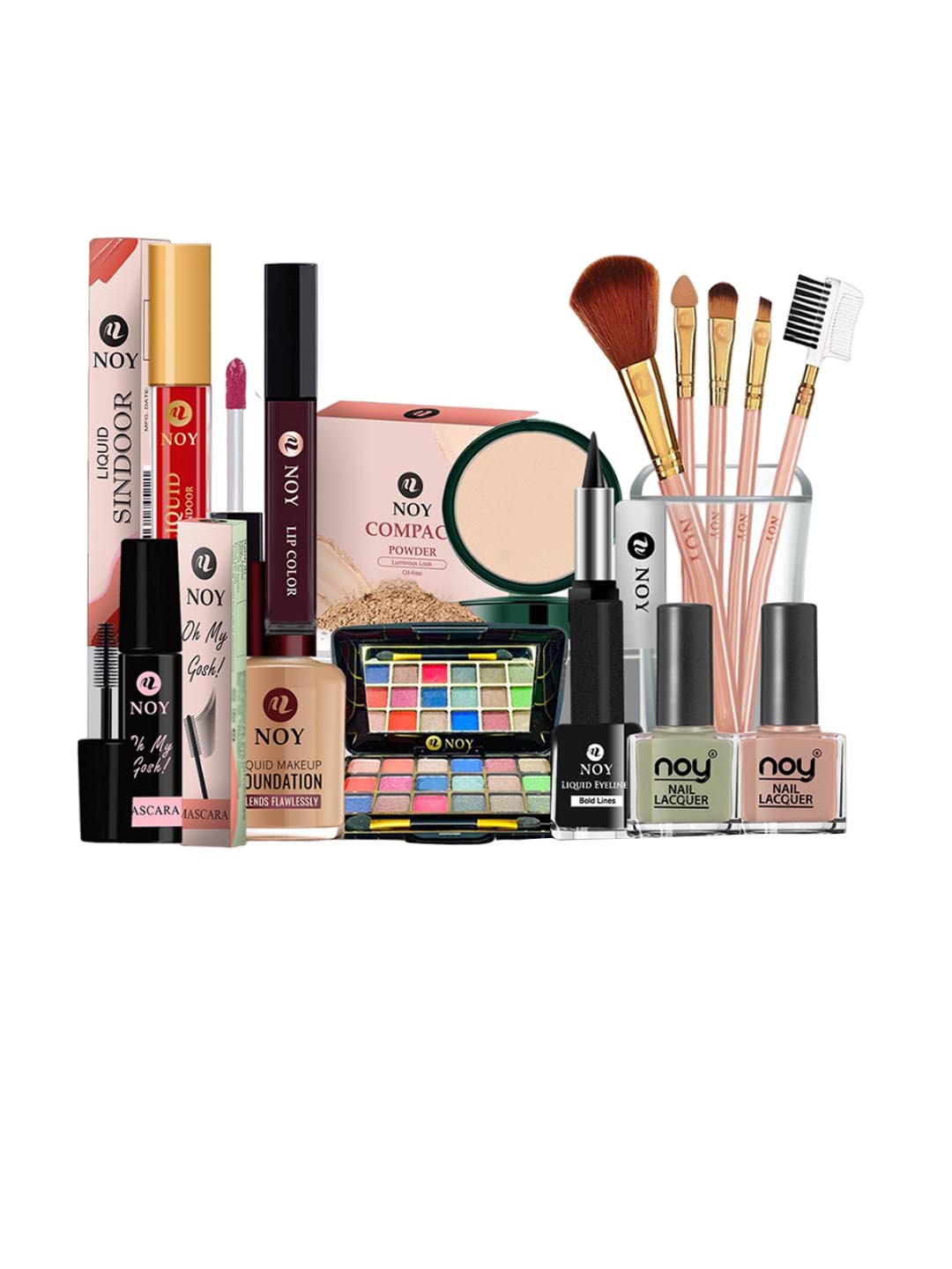 NOY 15Pcs Essence Makeup Combo- For Effortless Beauty In Any Weather - Combo No. 745