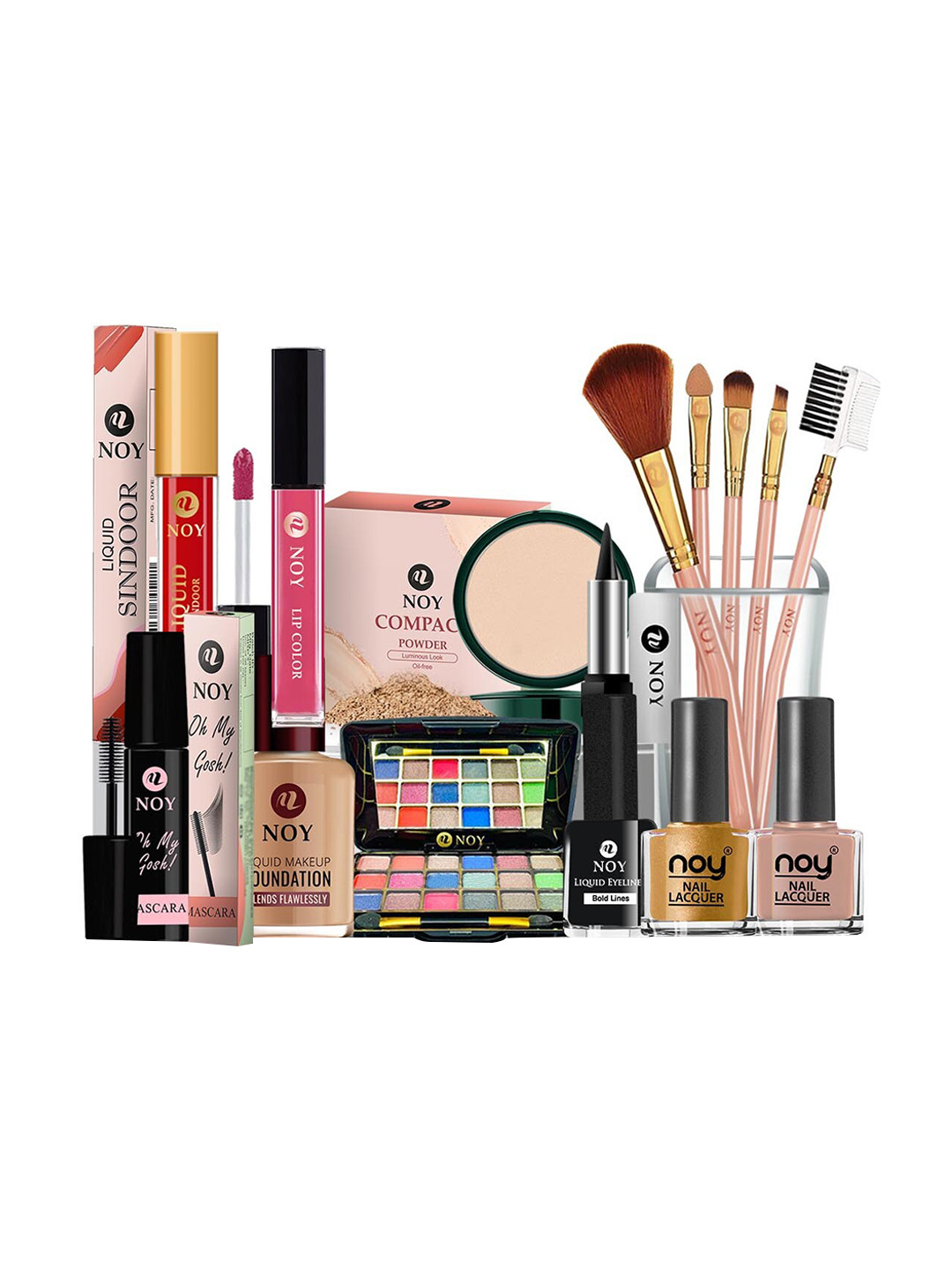 NOY Set Of 15 Essence Makeup Combo - Effortless Beauty In Any Weather - 798