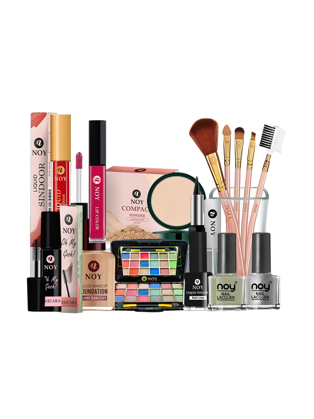 NOY Set Of 15 Marvel Makeup Combo - Flawless Fusion For Stunning Beauty - No. 732
