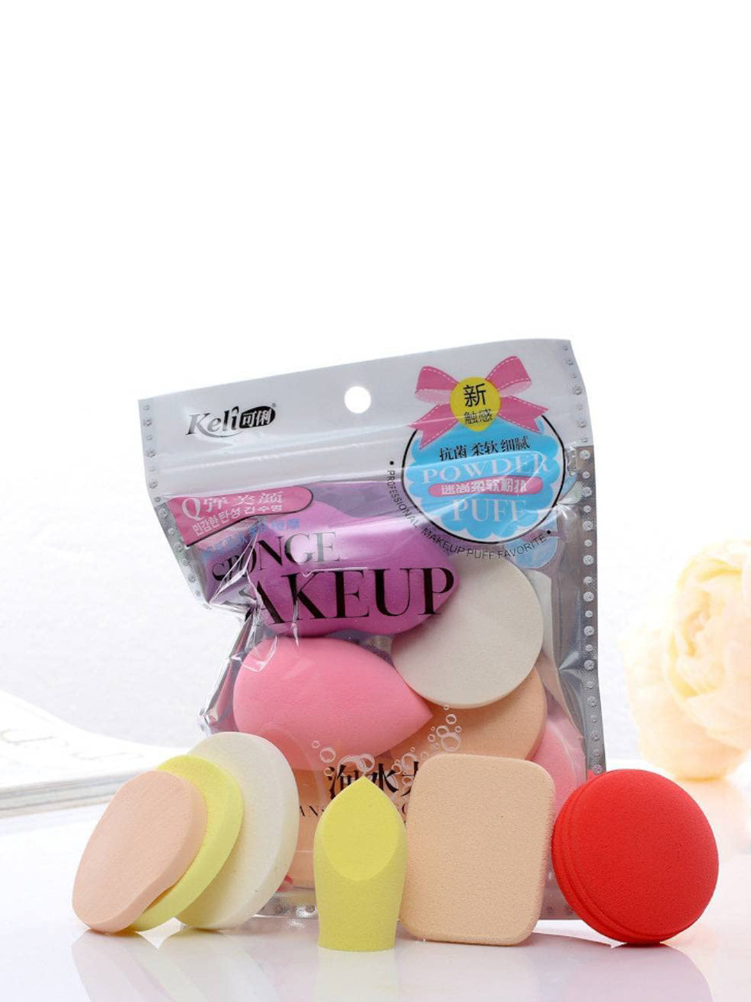CHRONEX 6-Pcs Dab & Blend Beauty Makeup Sponge