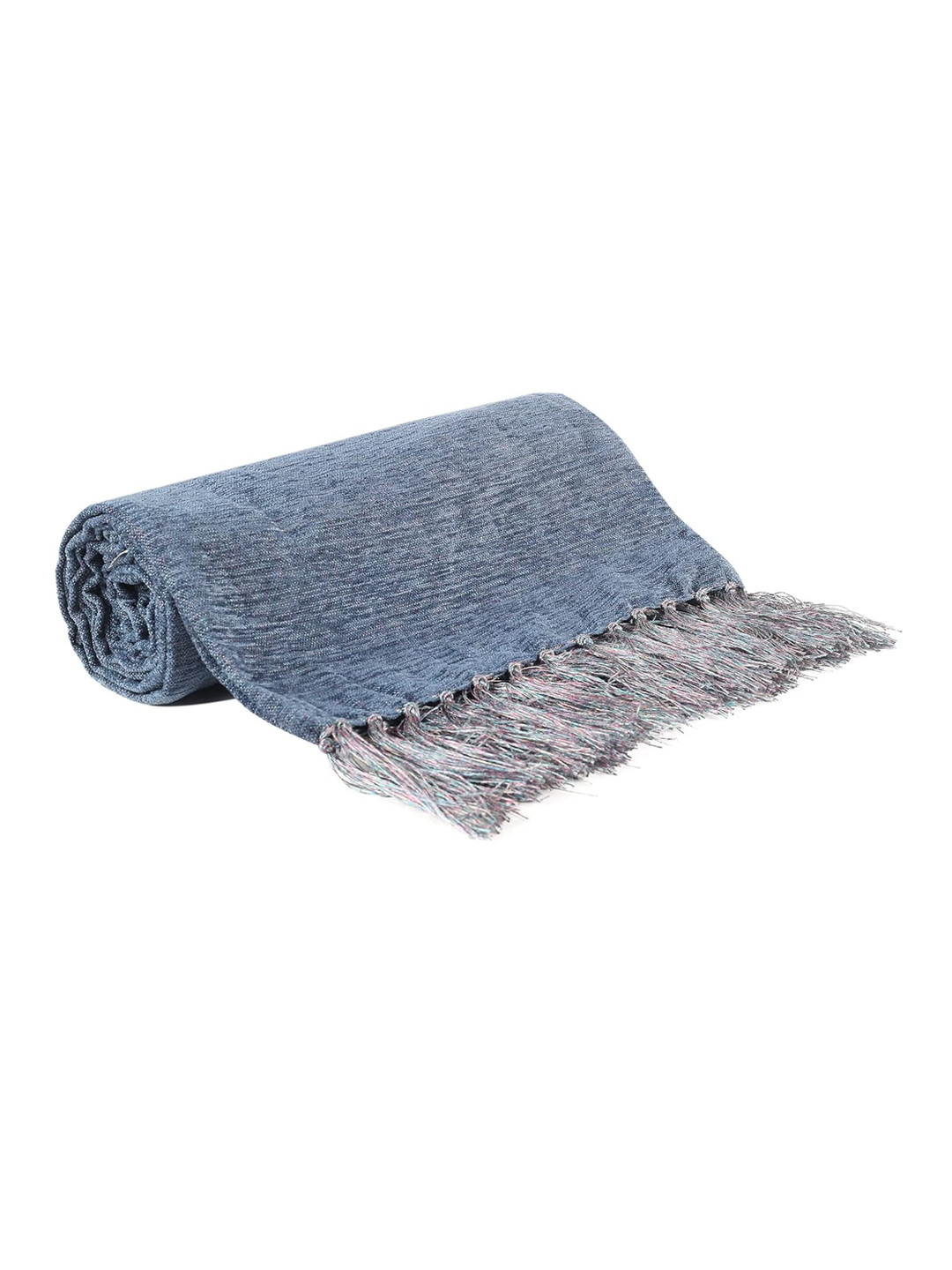 CAZIMO Blue Texture Throw Blanket for Sofa