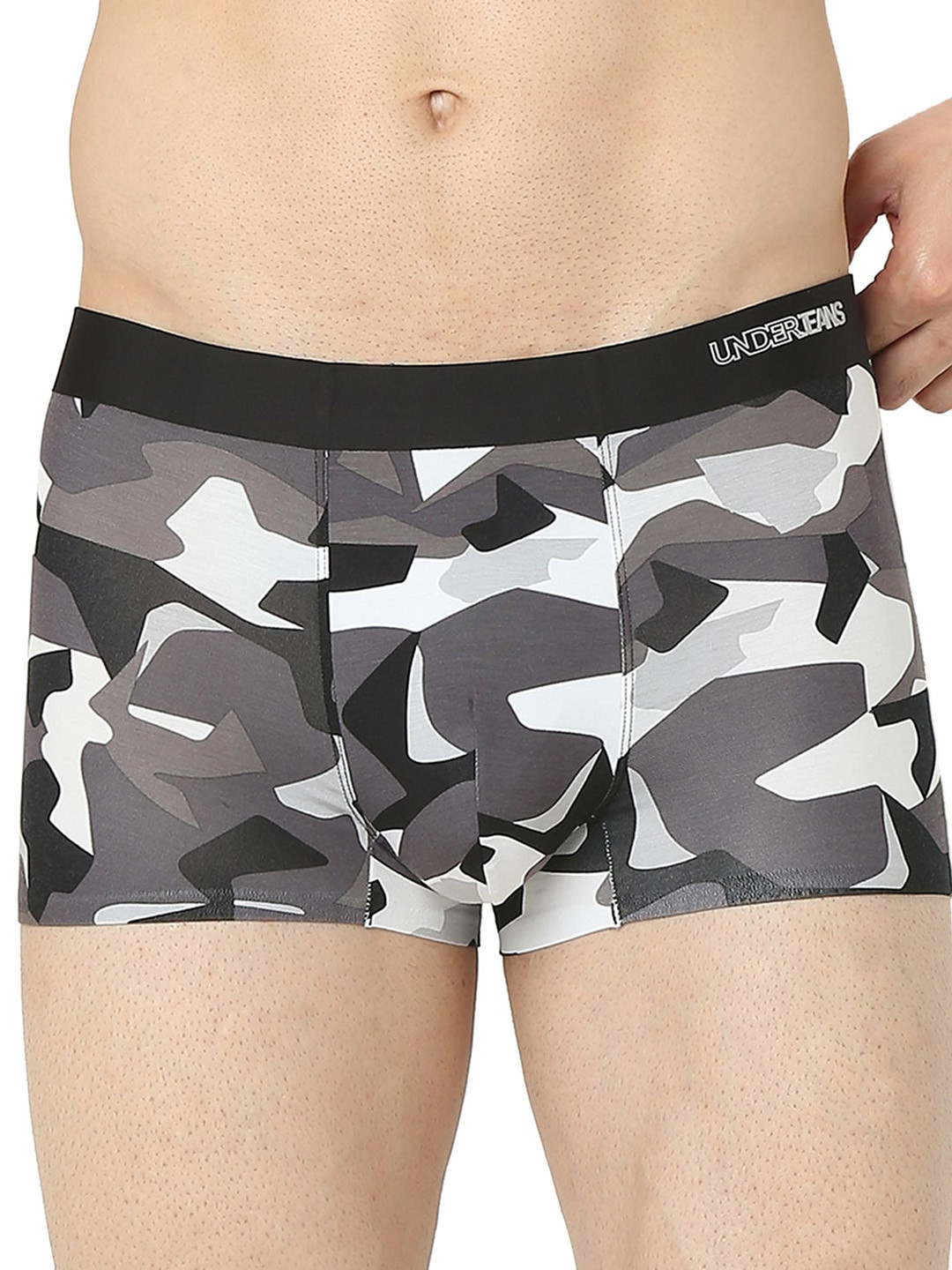 UnderJeans by Spykar Printed Breathability TrunksUJNRPTSI102ANTHRA8