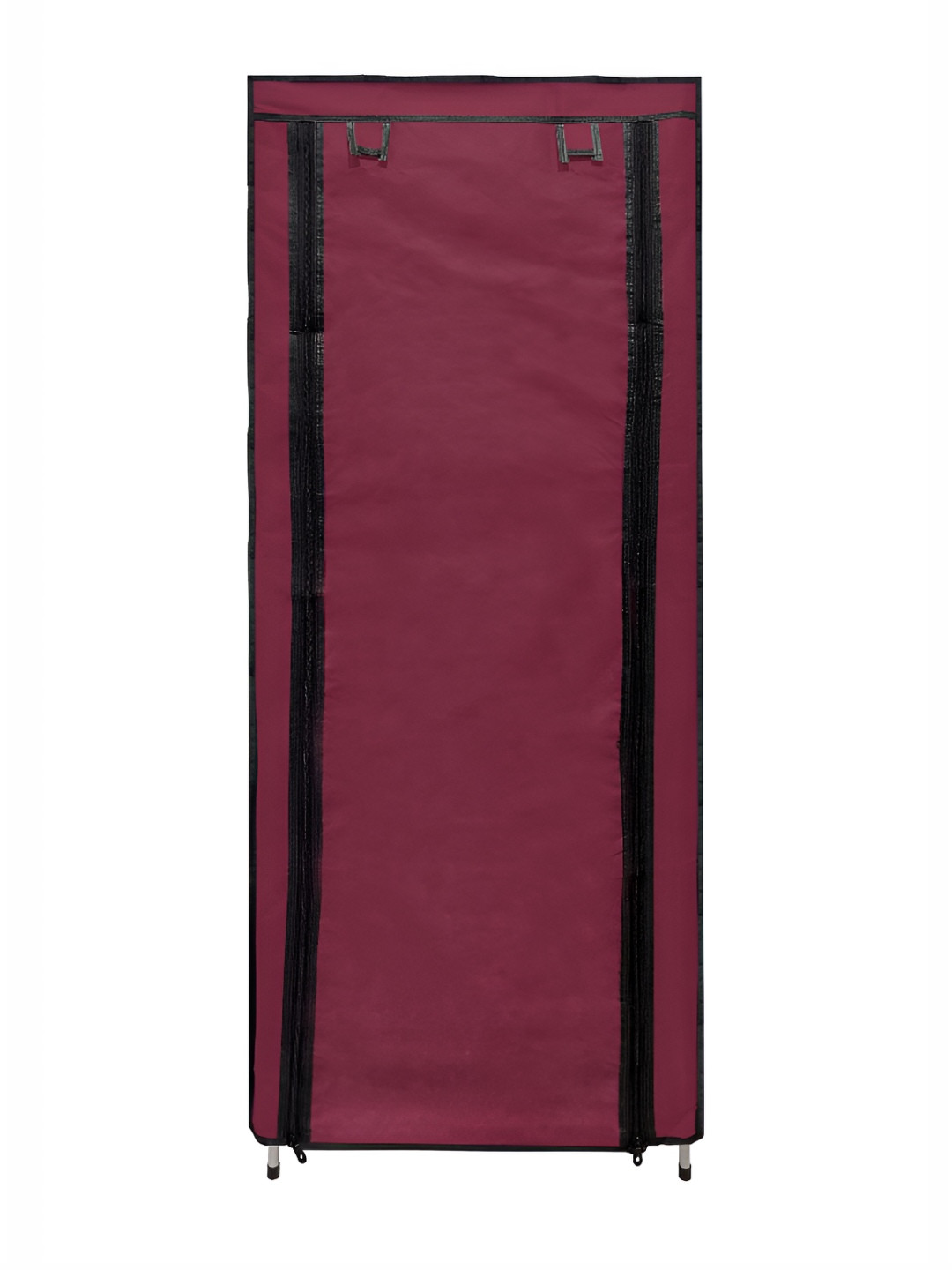 Urban Choice Maroon & Black Printed 9 Shelves Shoe Rack
